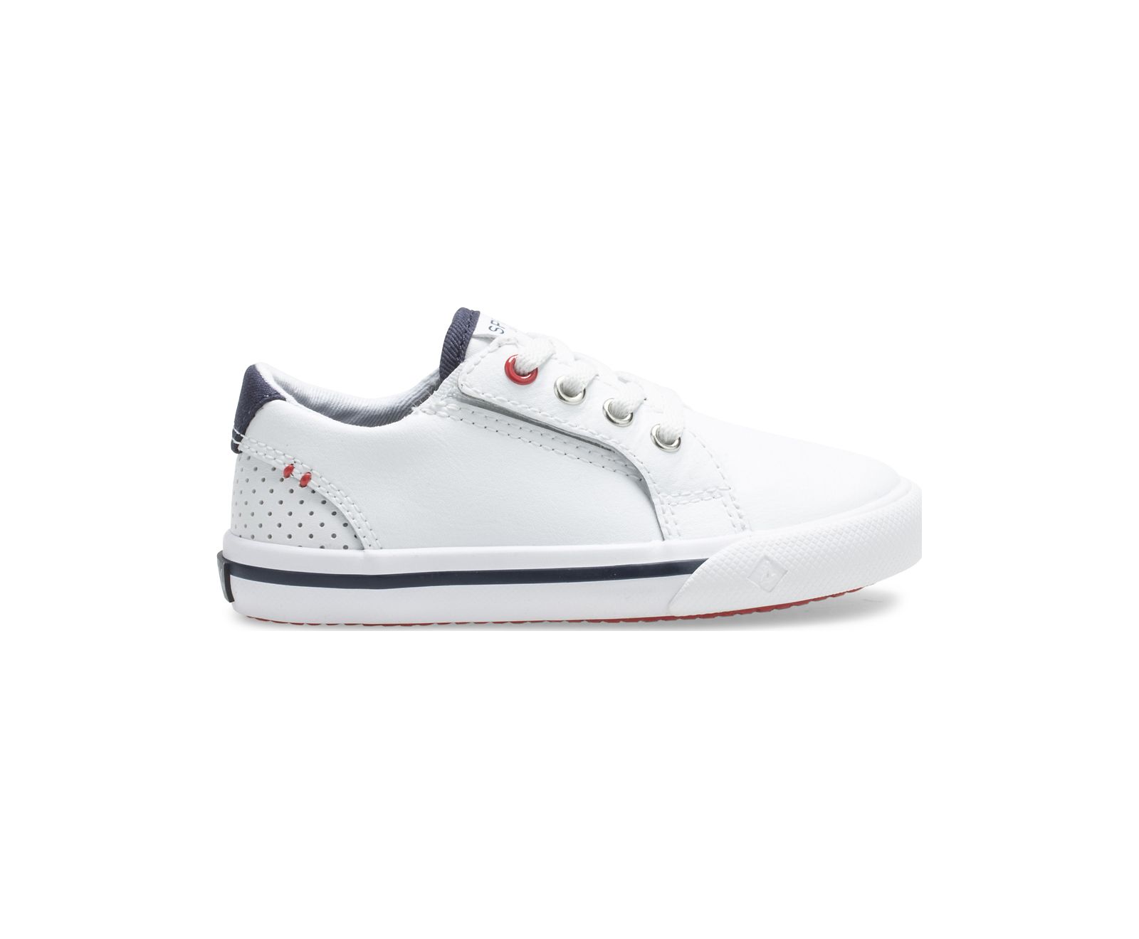 Big Kid's Striper II LTT Junior Sneaker - White - Click Image to Close