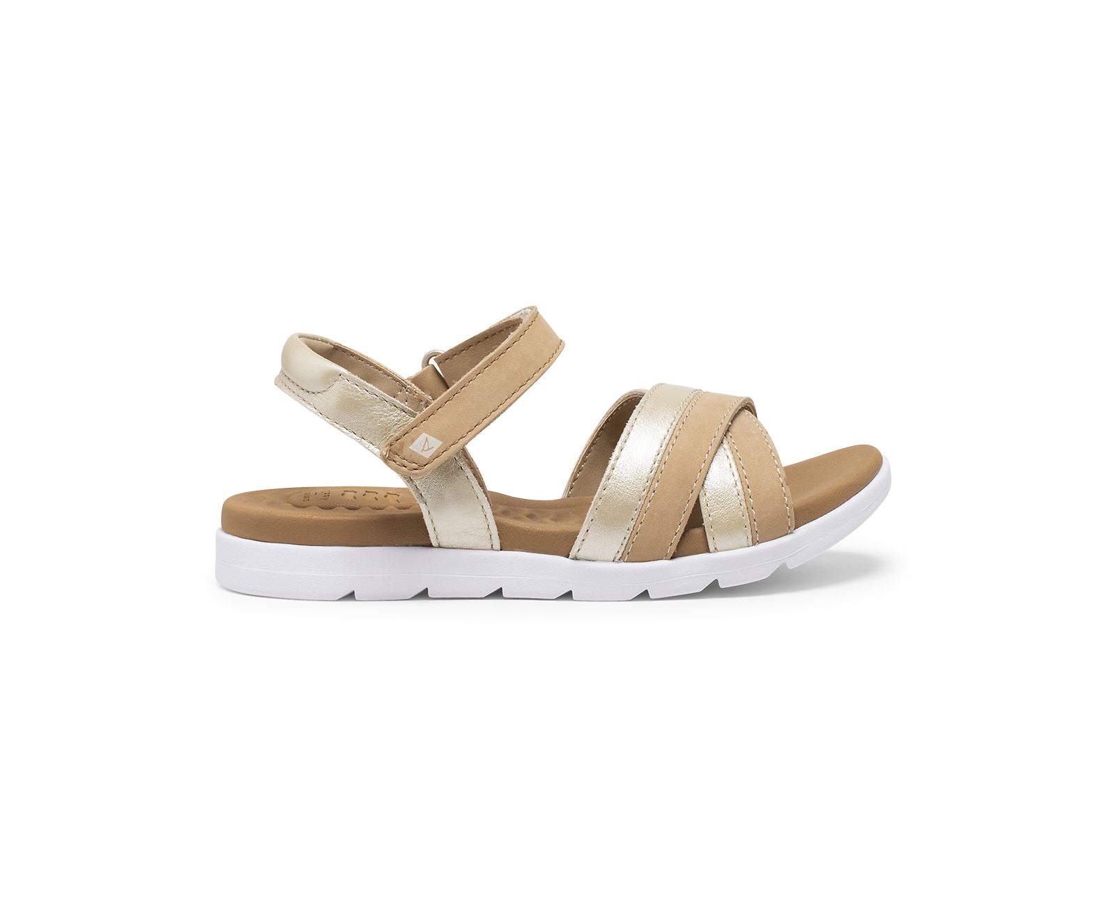 Big Kid's Leeway PLUSHWAVE Sandal - Gold - Click Image to Close