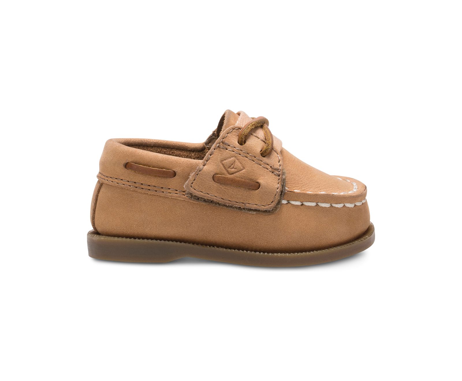 Little Kid's Authentic Original Crib Hook & Loop Boat Shoe - Sahara