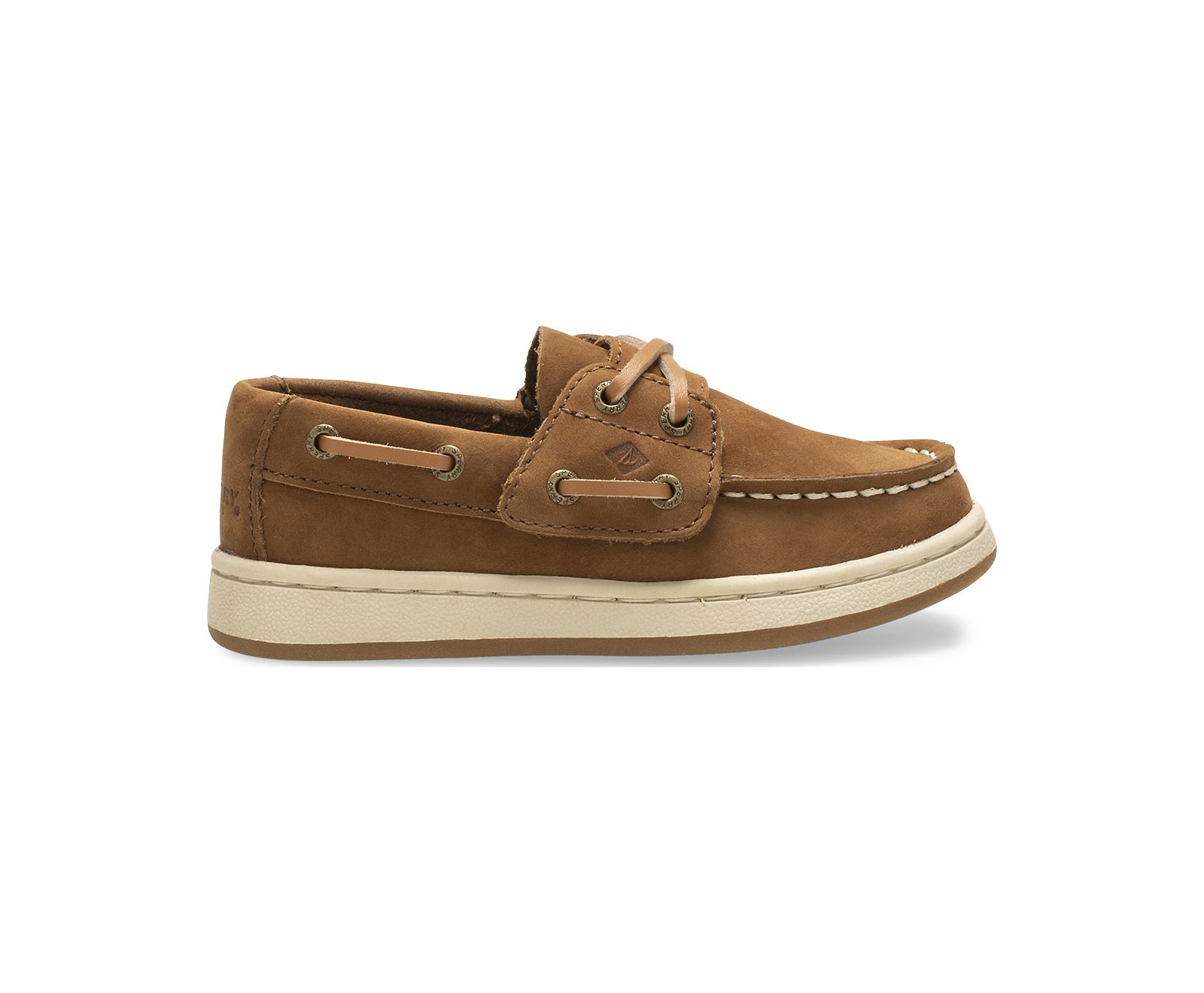 Big Kid's Sperry Cup II Junior Boat Shoe - Brown - Click Image to Close