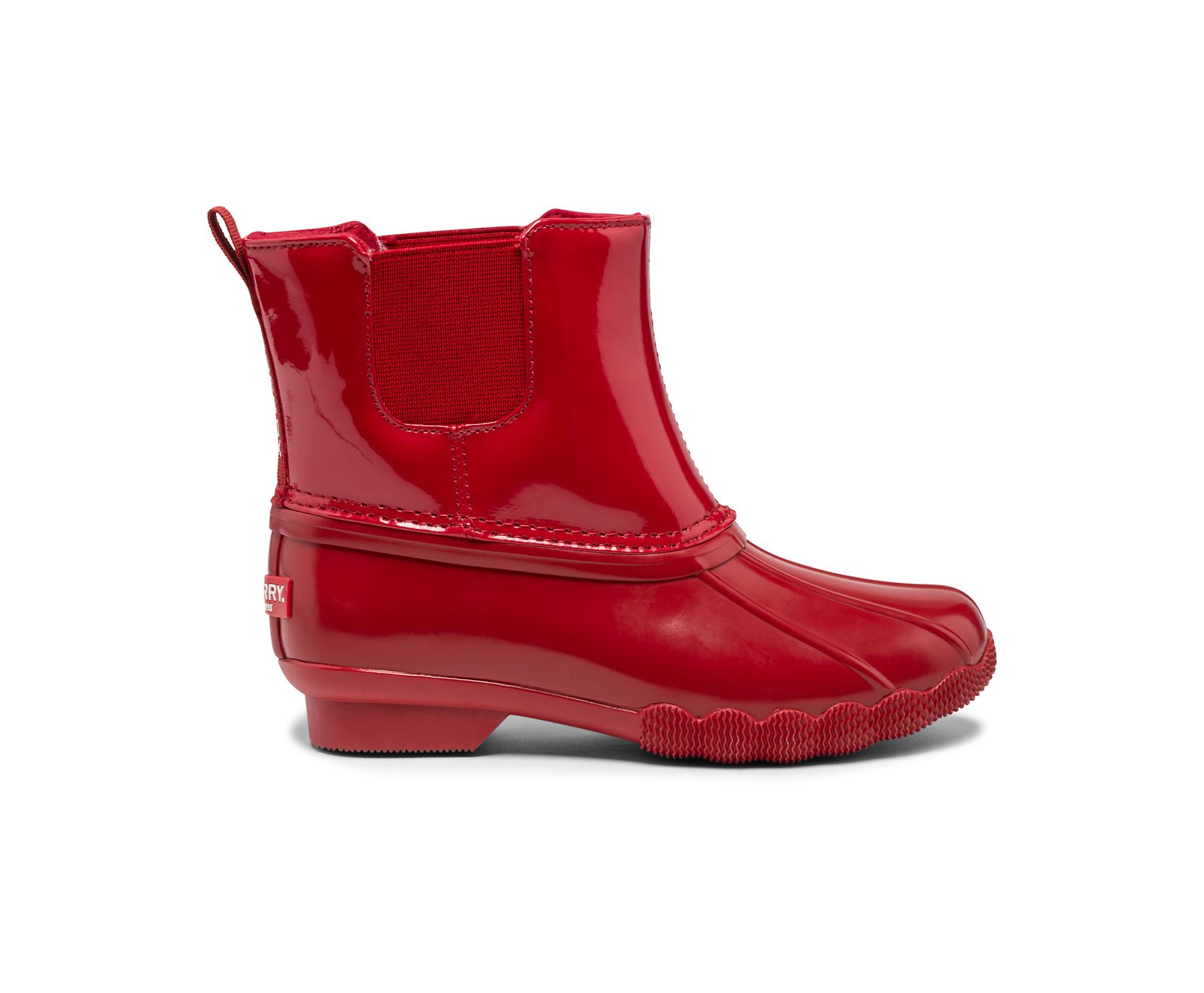 Big Kid's Saltwater Chelsea Jr Boot - Red - Click Image to Close