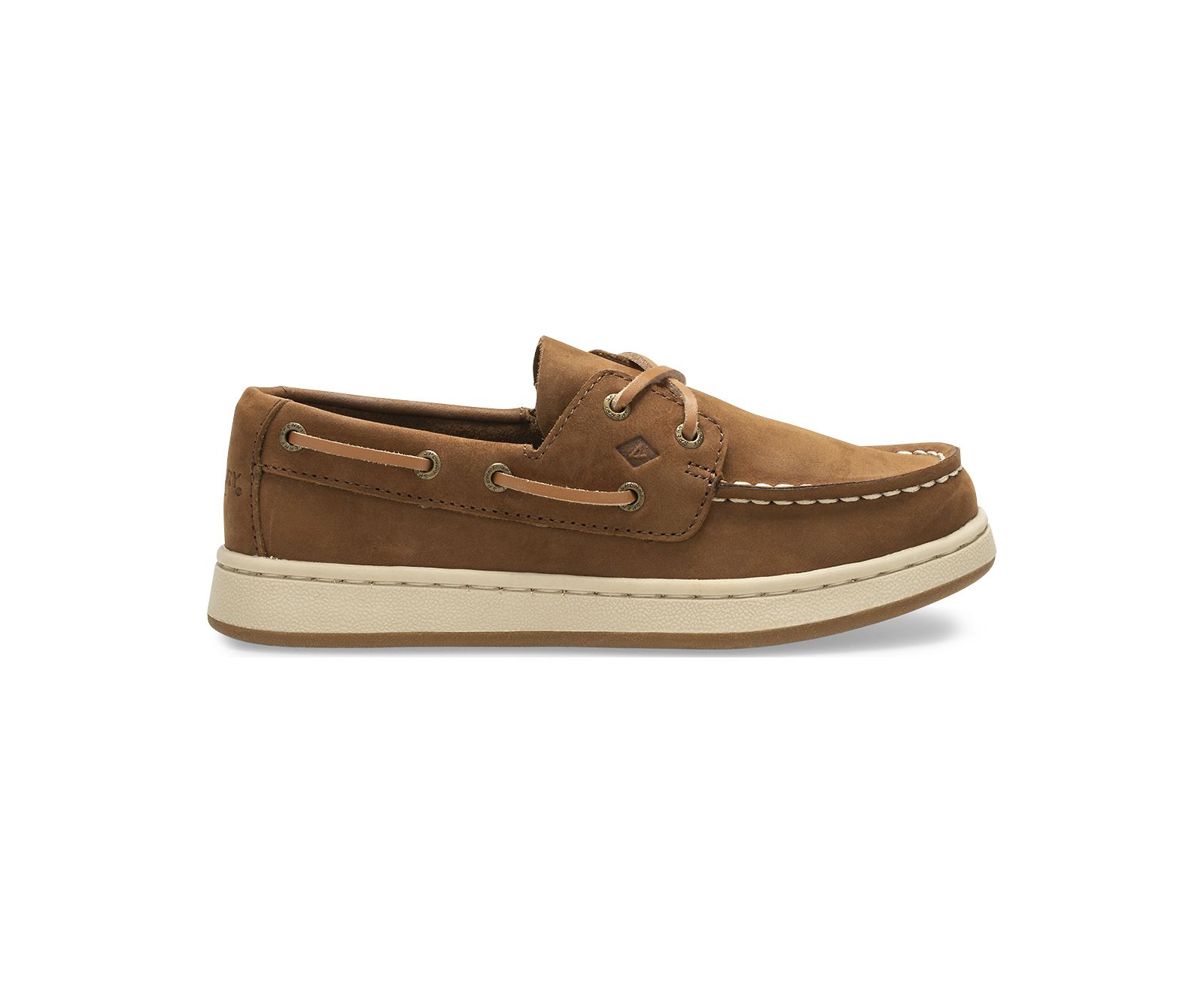 Big Kid's Sperry Cup II Boat Shoe - Brown - Click Image to Close