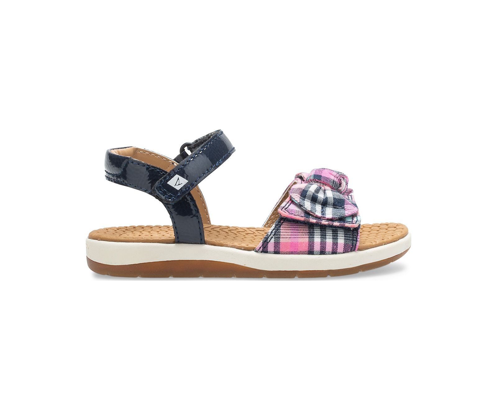 Little Kid's Galley Sandal - Navy/Plaid