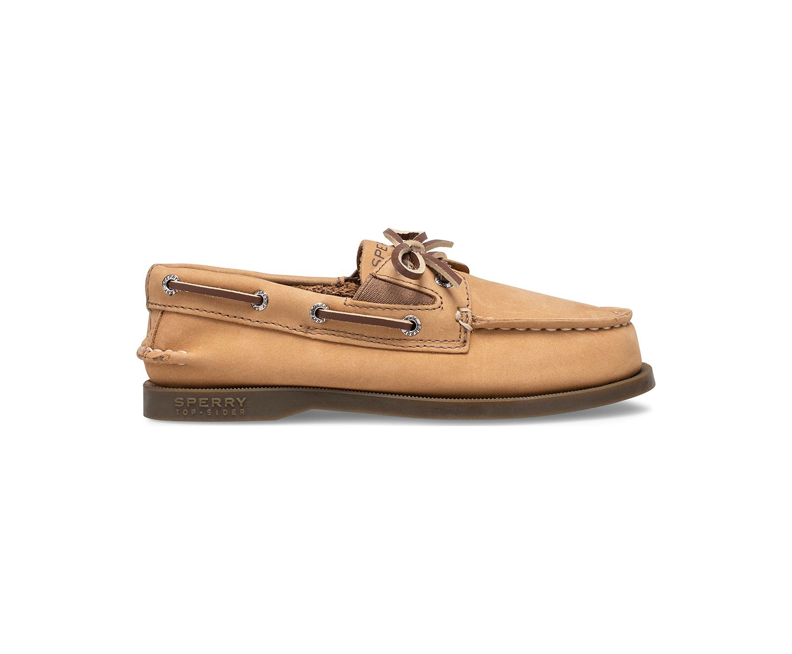 Big Kid's Authentic Original Slip On Boat Shoe - Sahara - Click Image to Close