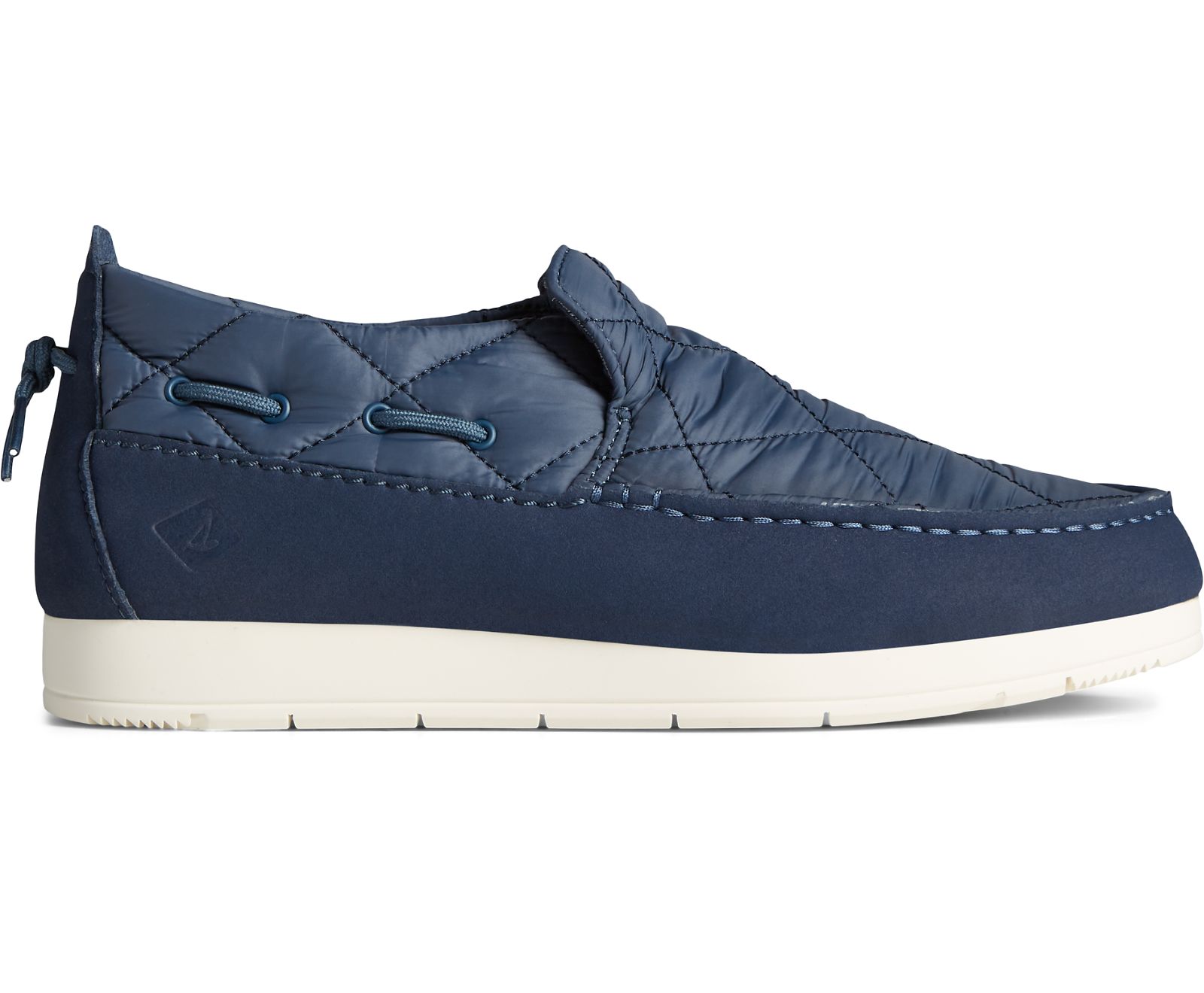 Men's Moc-Sider Nylon Slip On - Navy - Click Image to Close