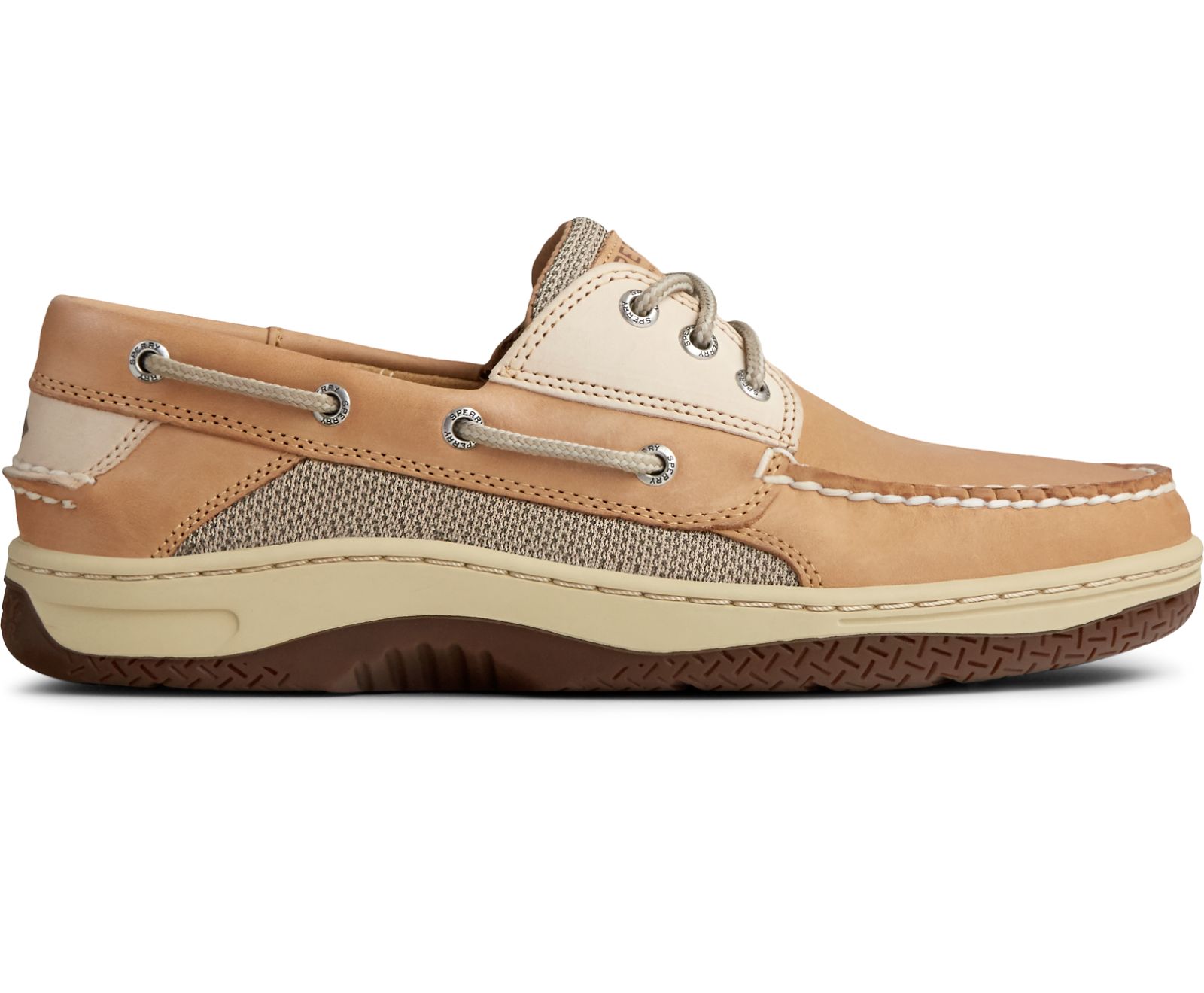 Men's Billfish 3-Eye Boat Shoe - Tan Beige - Click Image to Close