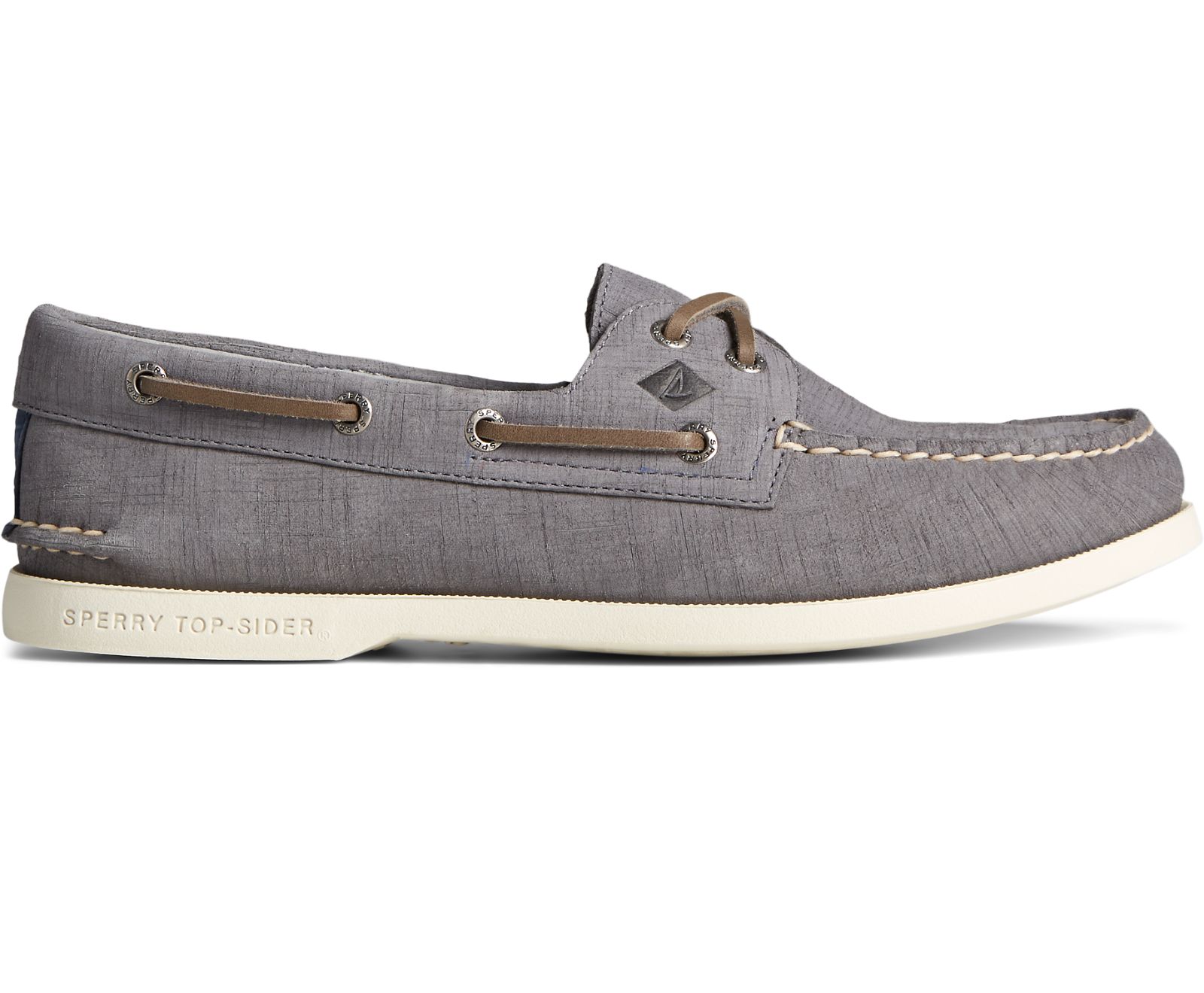 Men's Authentic Original 2-Eye PLUSHWAVE Checkmate Boat Shoe - Navy