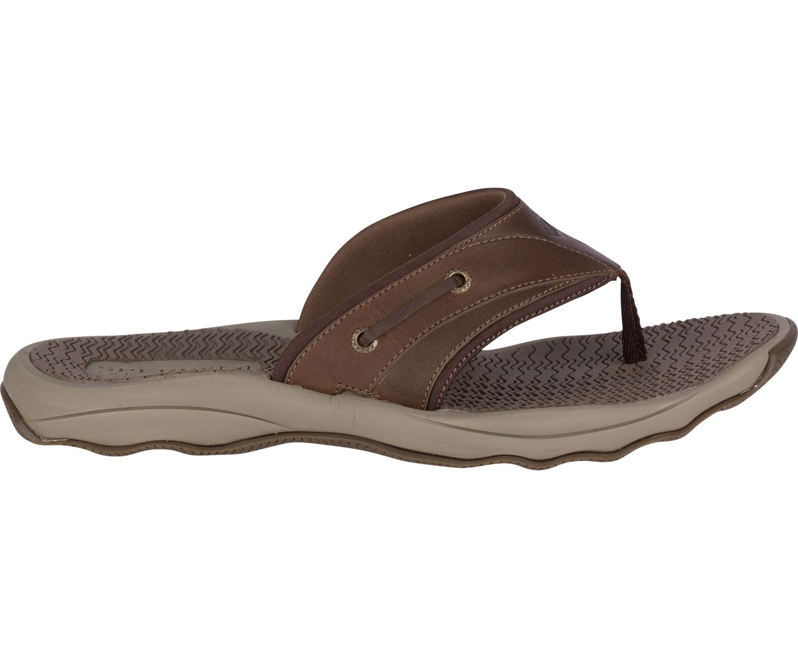 Men's Outer Banks Flip Flop - Brown - Click Image to Close