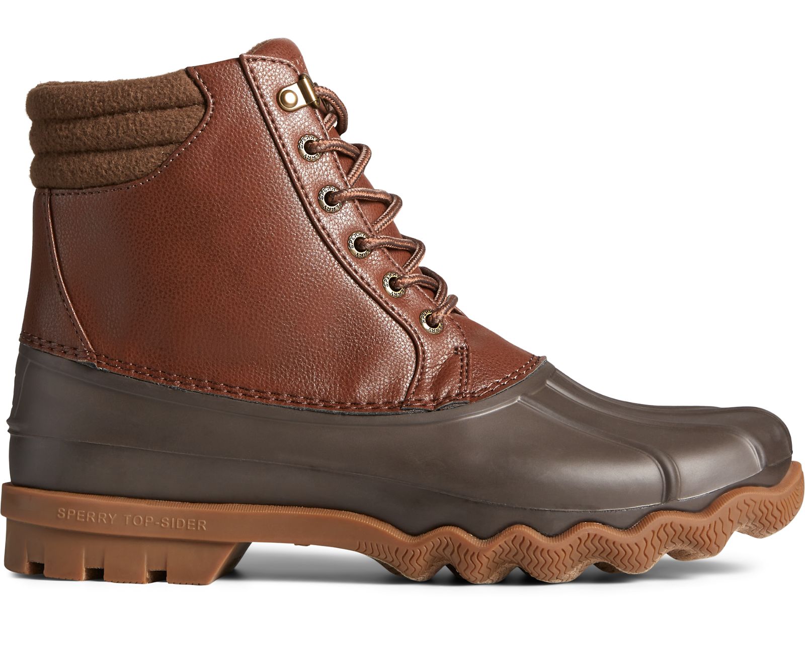 Men's Avenue Embossed Duck Boot - Tan/Brown - Click Image to Close