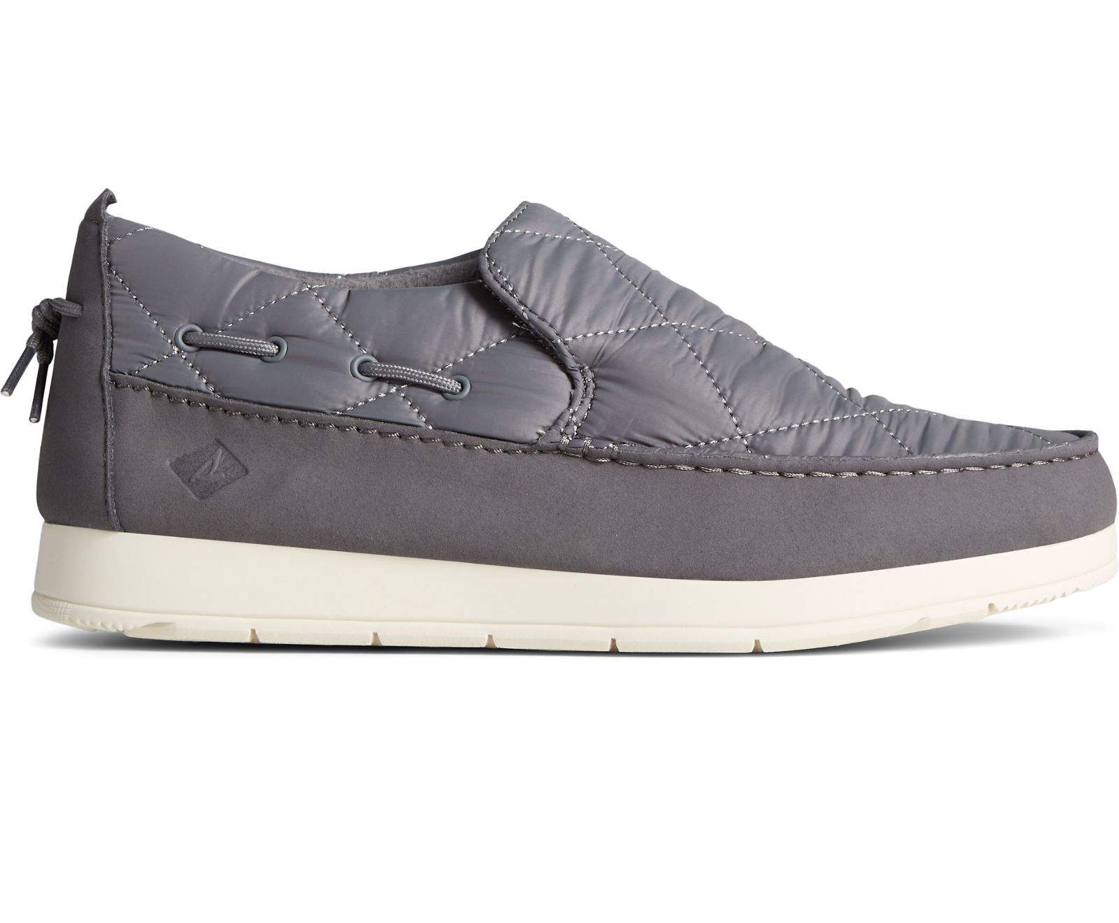 Men's Moc-Sider Nylon Slip On - Grey - Click Image to Close