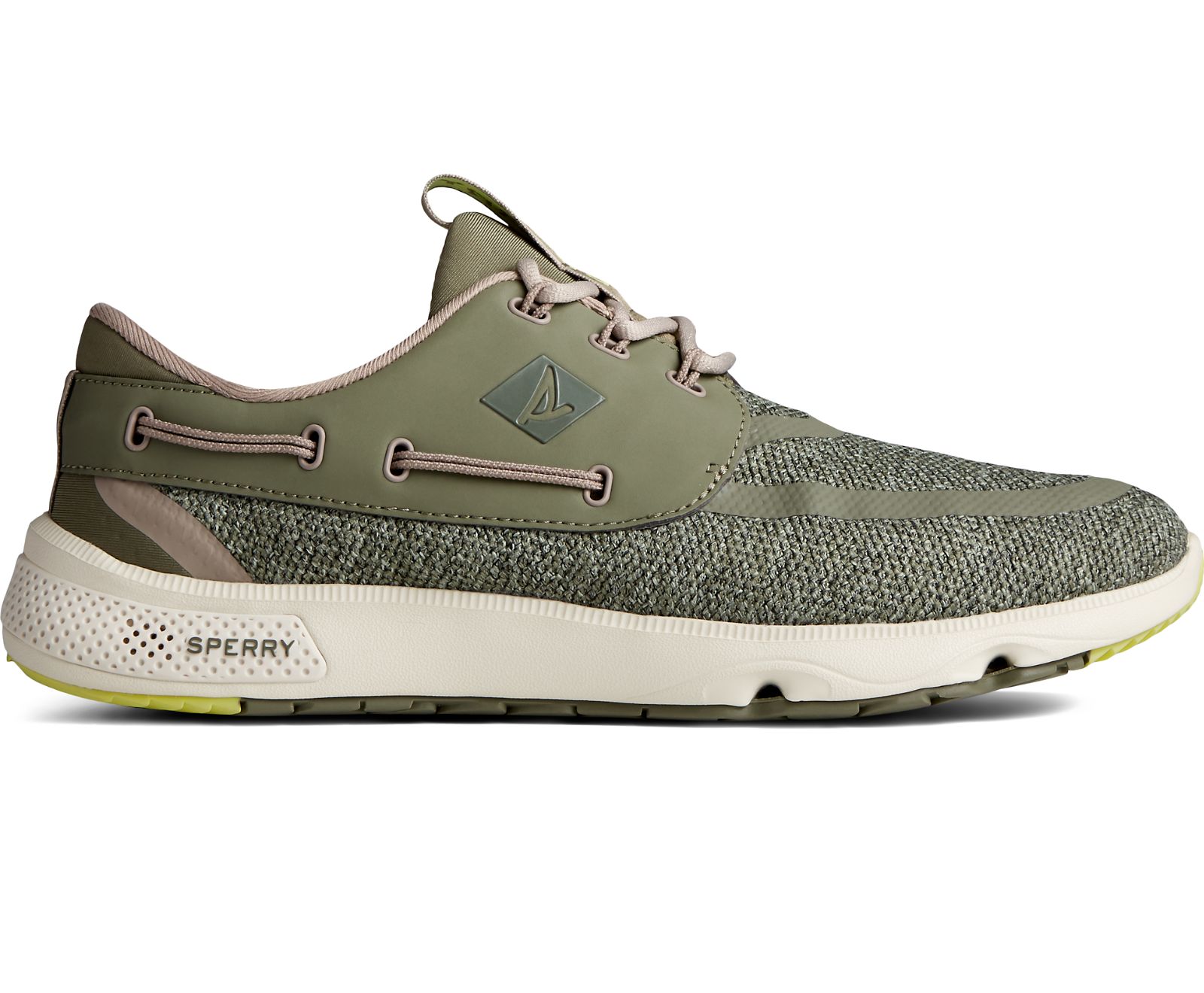 Men's 7 Seas 3-Eye Heathered Sneaker - Olive