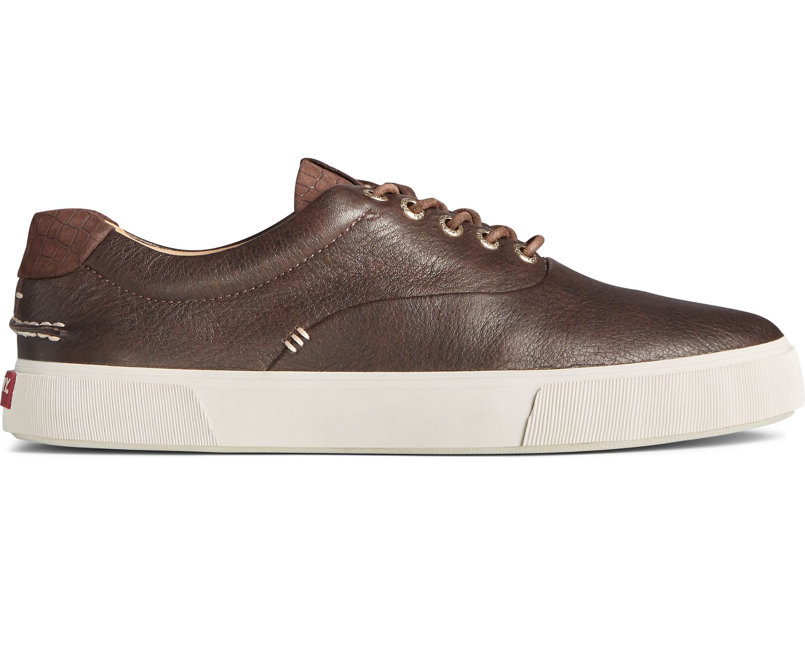 Men's Gold Cup Striper PLUSHWAVE CVO Croc Leather Sneaker - Brown