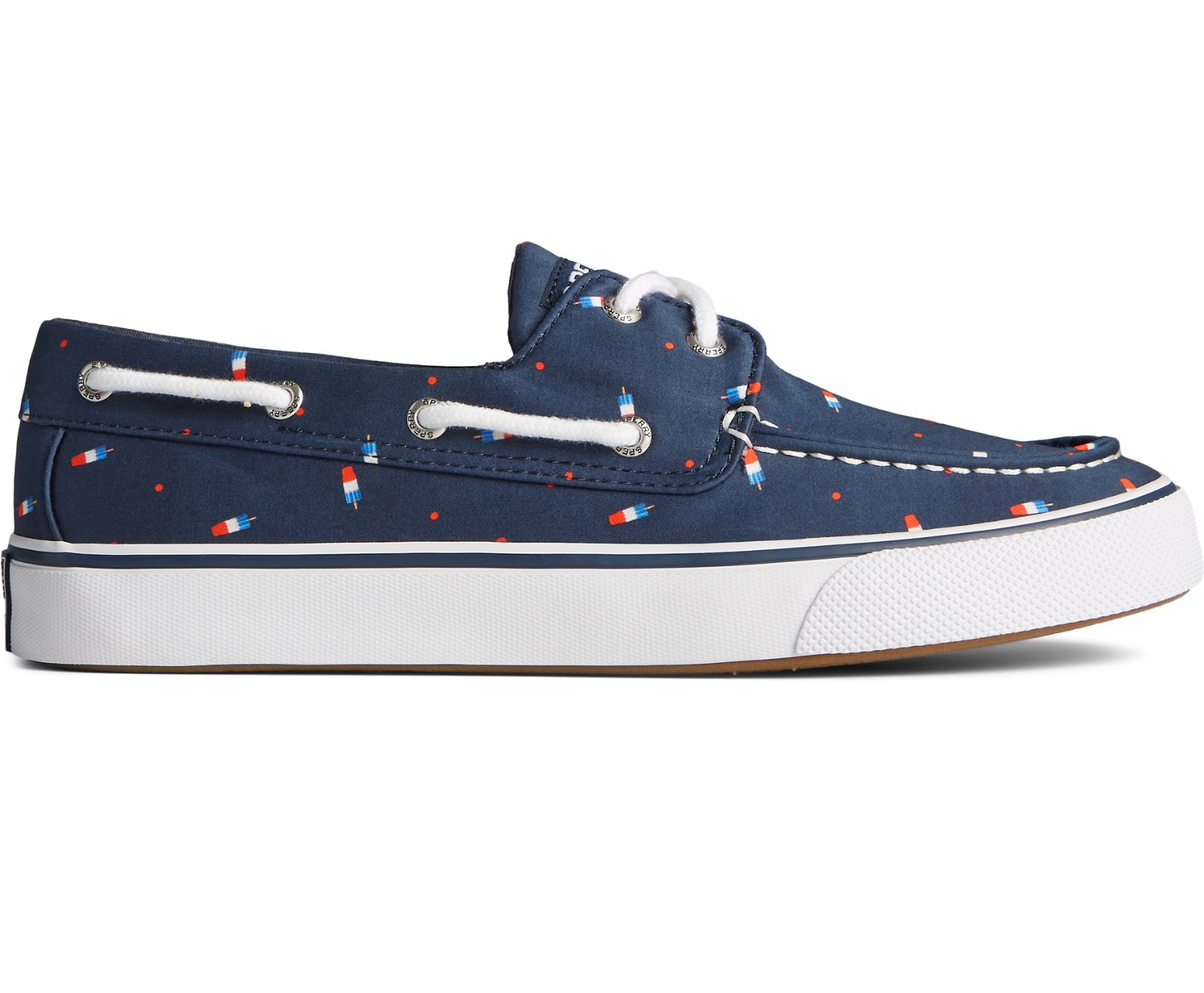 Men's Sperry x Popsicle® Firecracker® Bahama II Sneaker - Navy Multi - Click Image to Close