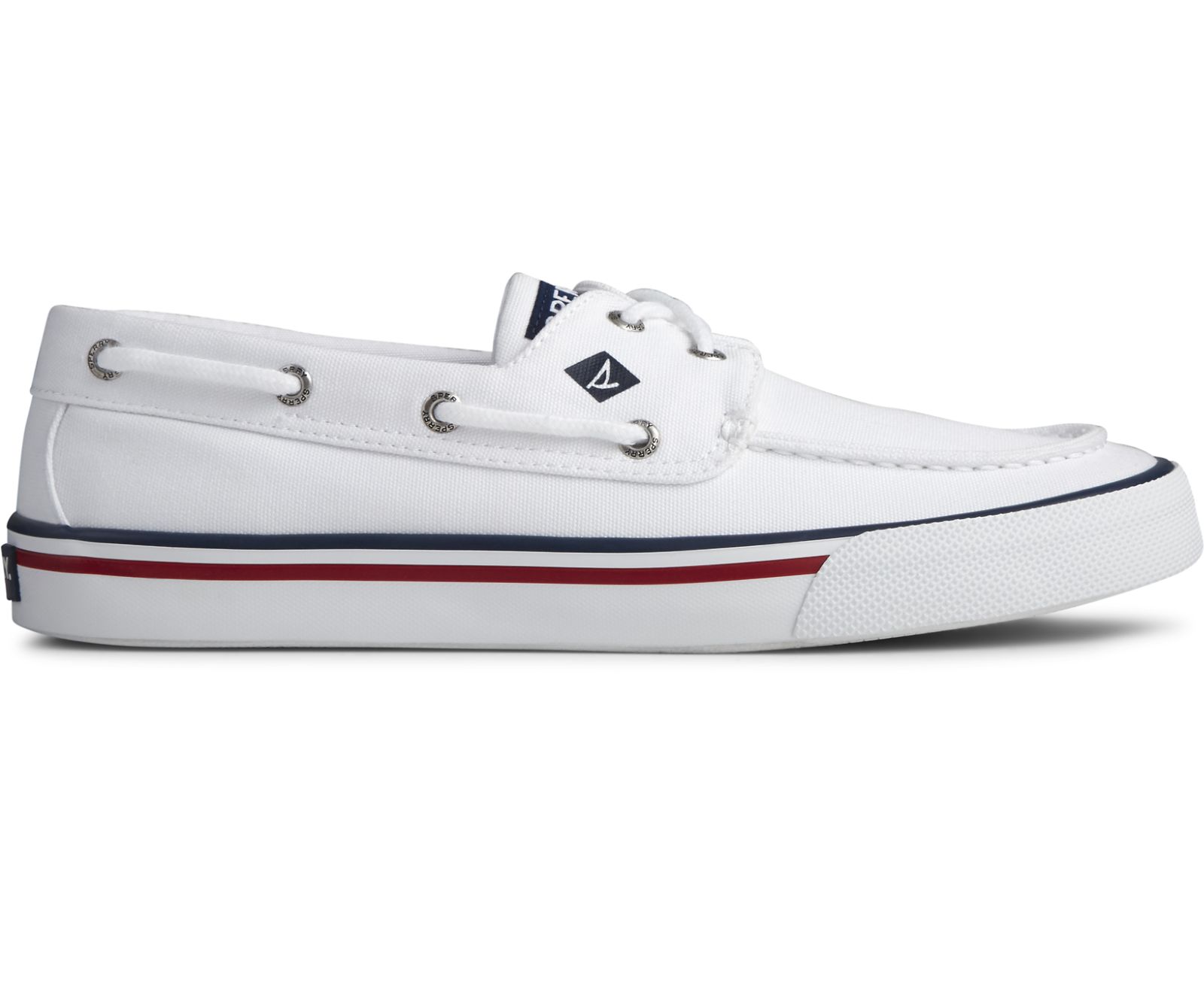 Men's Bahama II Nautical Sneaker - White - Click Image to Close