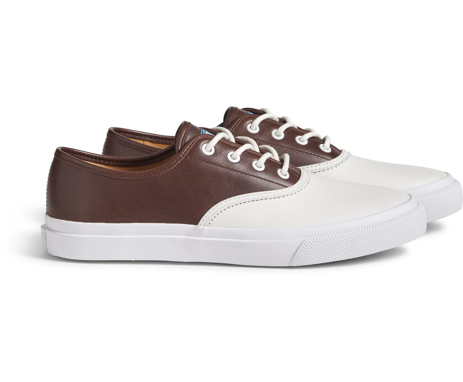 Unisex Unisex Cloud CVO Leather Deck Sneaker - Classic Brown/White - Click Image to Close