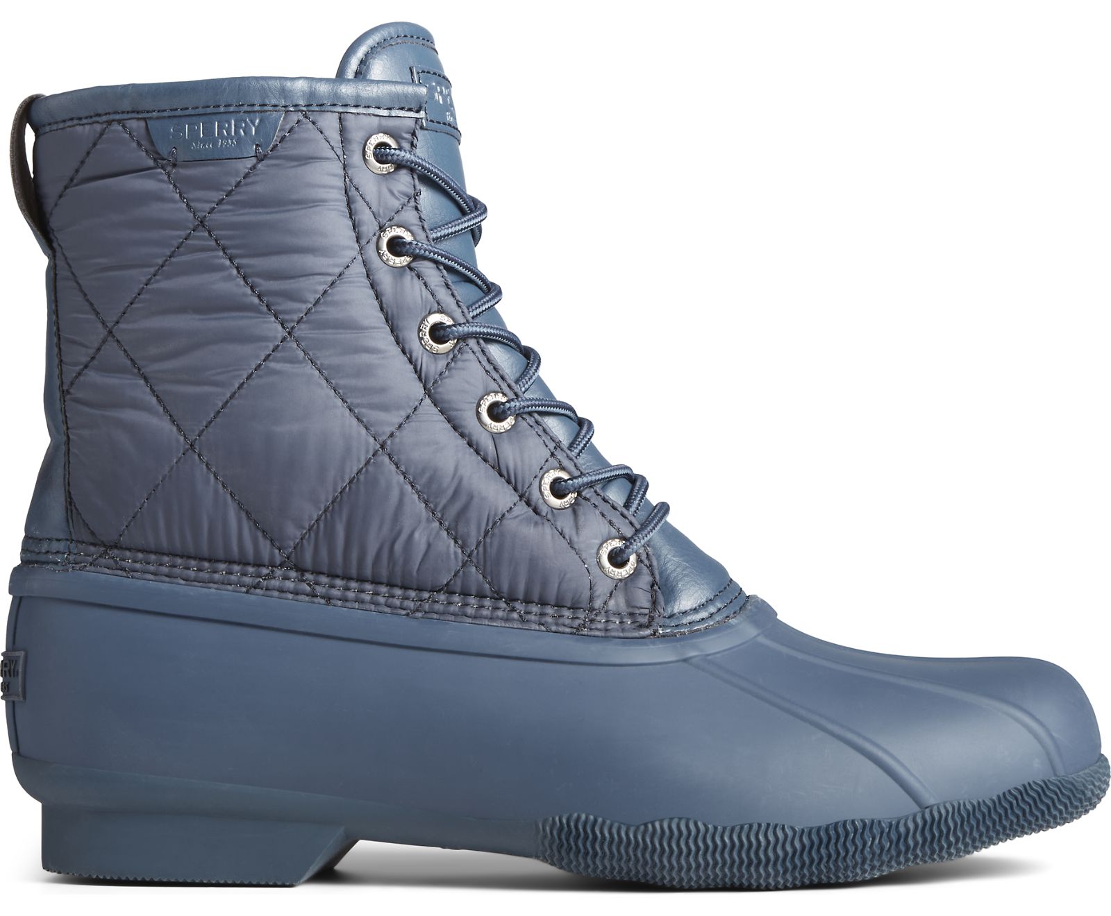 Men's Saltwater Nylon Duck Boot - Navy - Click Image to Close