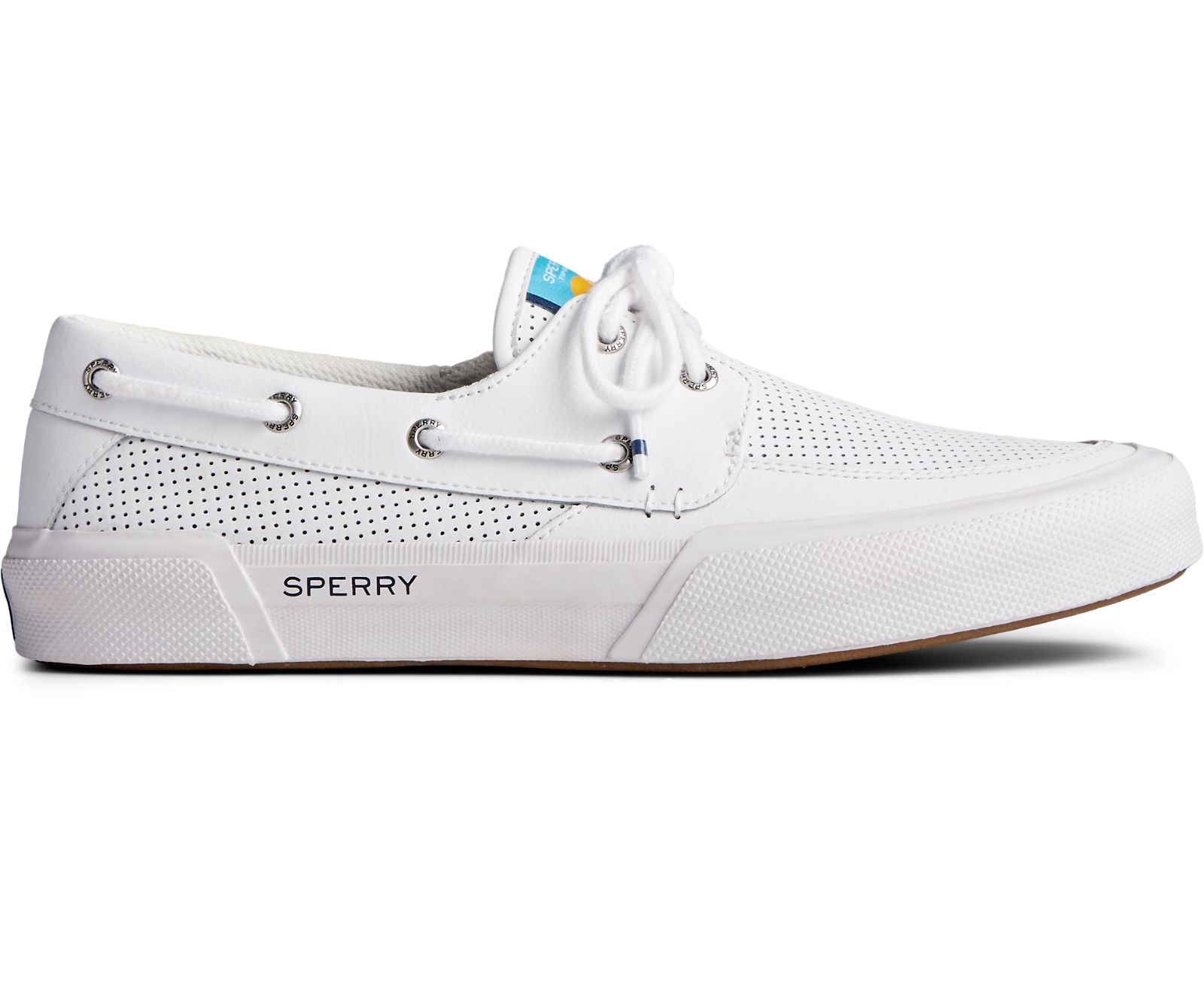 Men's Soletide 2-Eye Sneaker - White - Click Image to Close