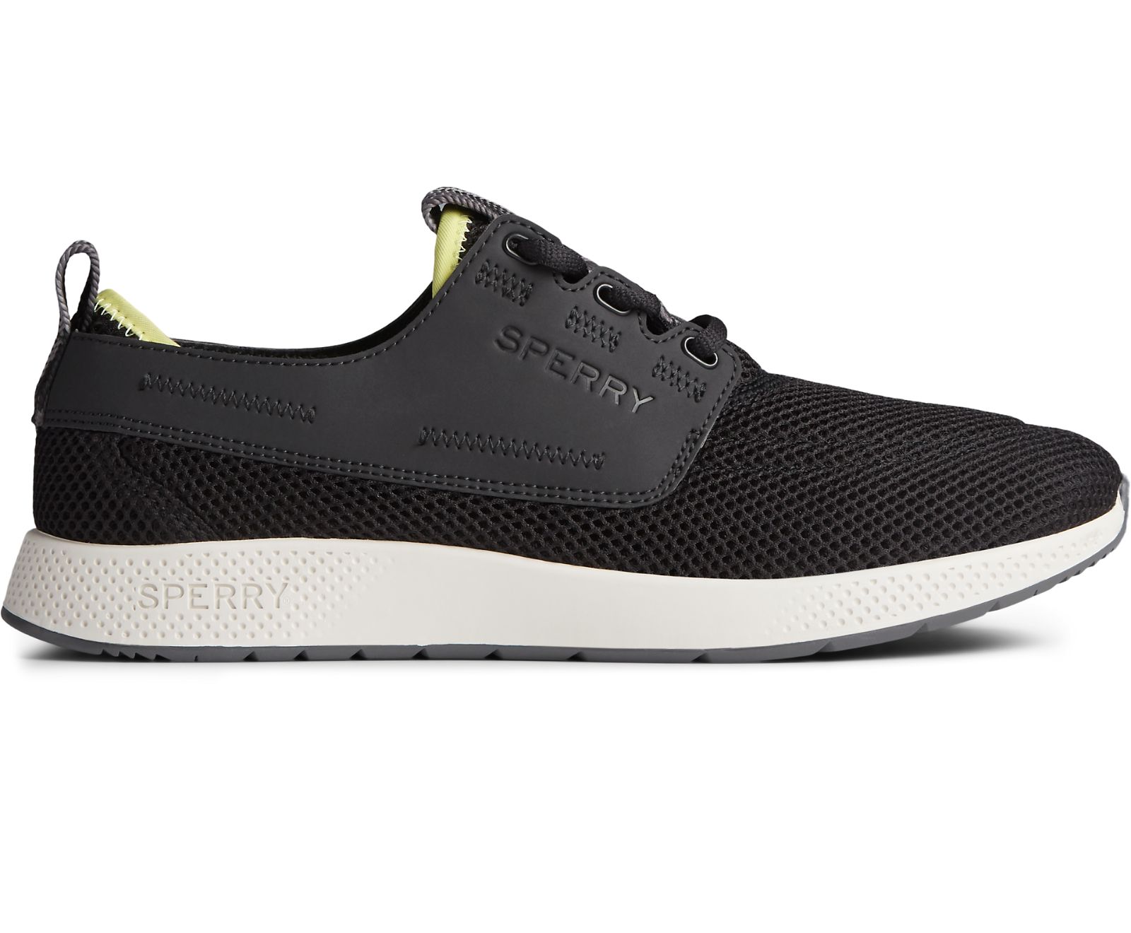 Men's 7 Seas Sport Cupsole Sneaker - Black - Click Image to Close