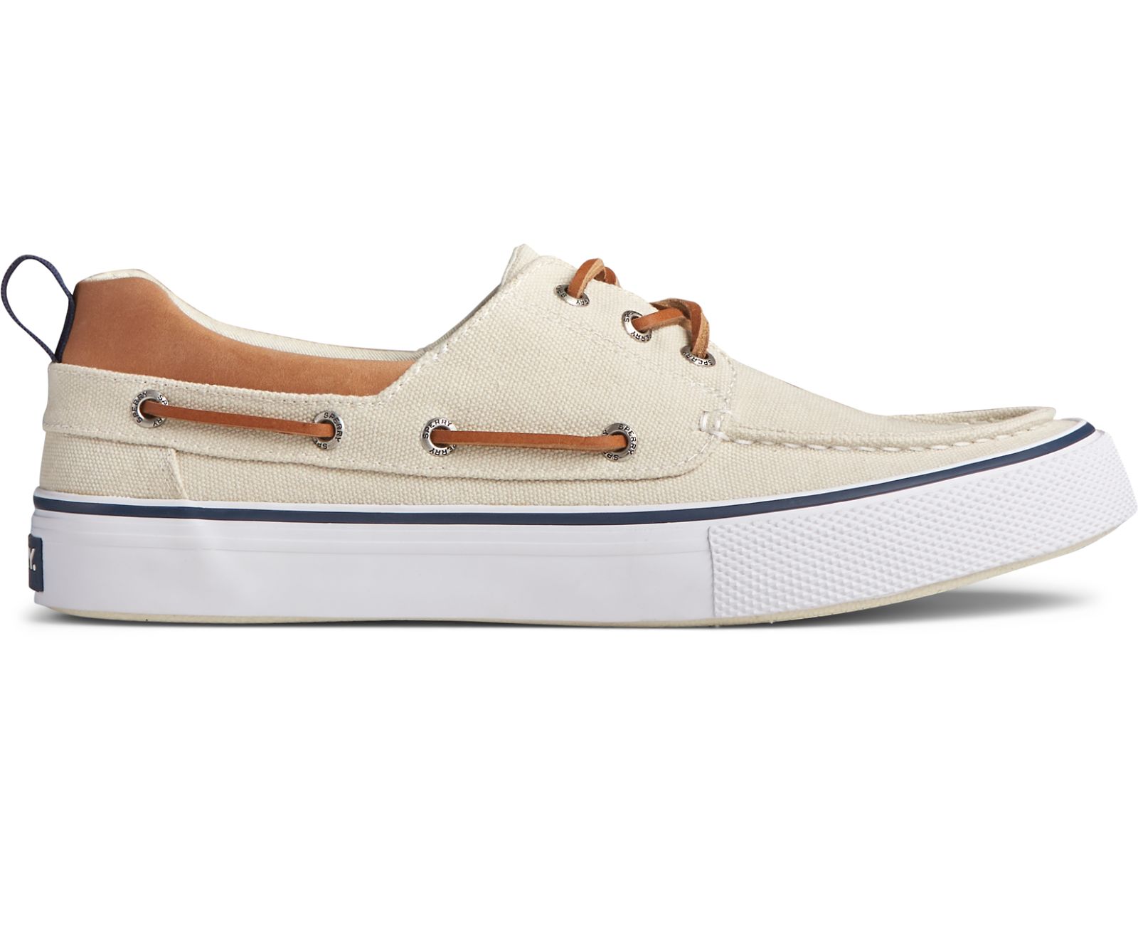 Men's Bahama 3-Eye Salt Washed Canvas Sneaker - Off White