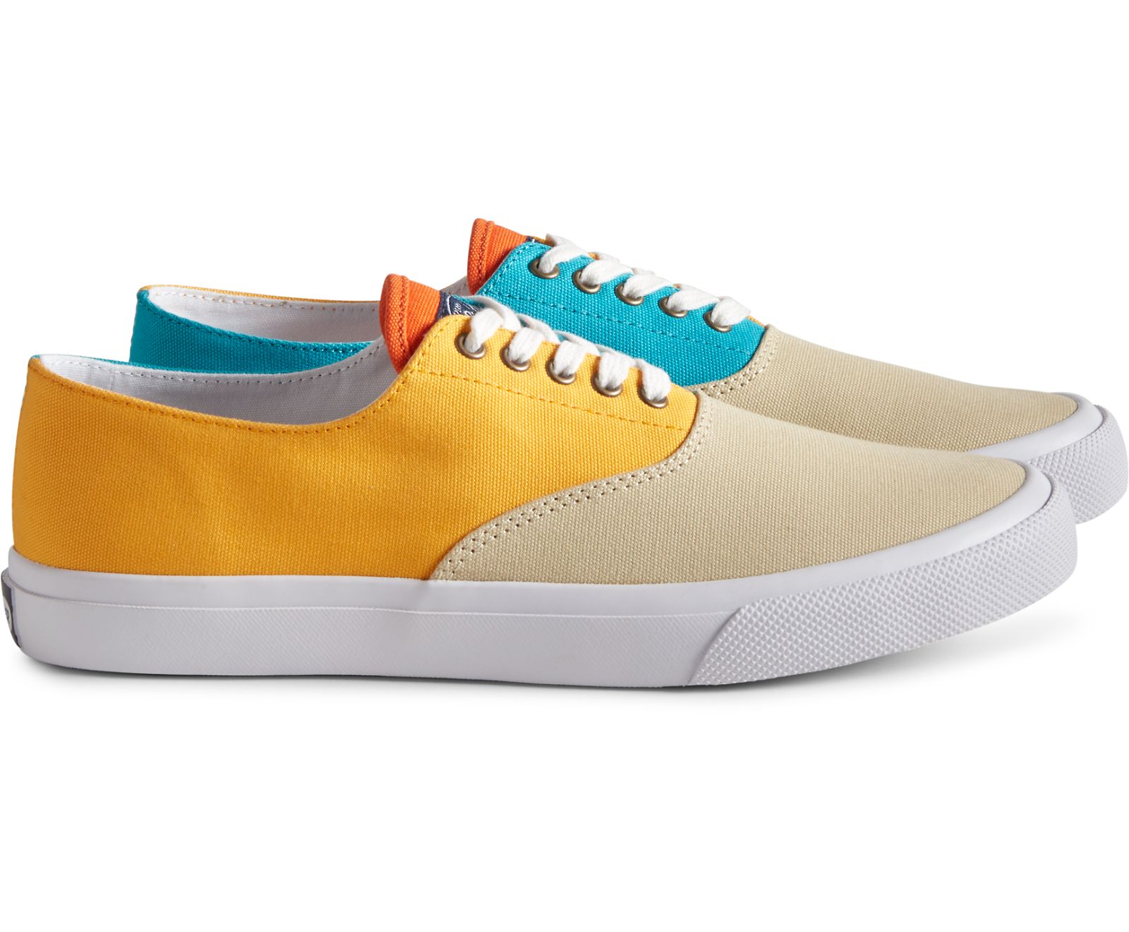 Unisex Unisex Cloud CVO Deck Sneaker - Tan Color Block - Click Image to Close