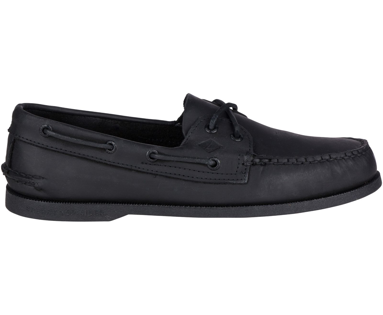 Men's Authentic Original Leather Boat Shoe - Black