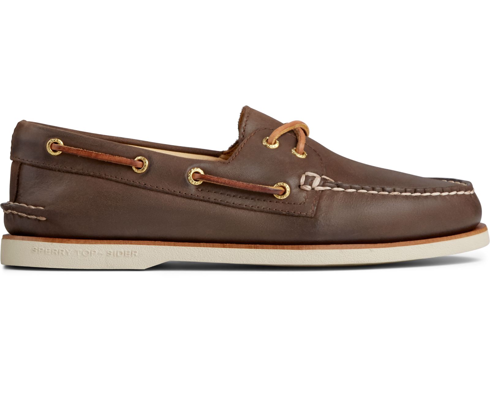 Men's Gold Cup Authentic Original Boat Shoe - Brown - Click Image to Close