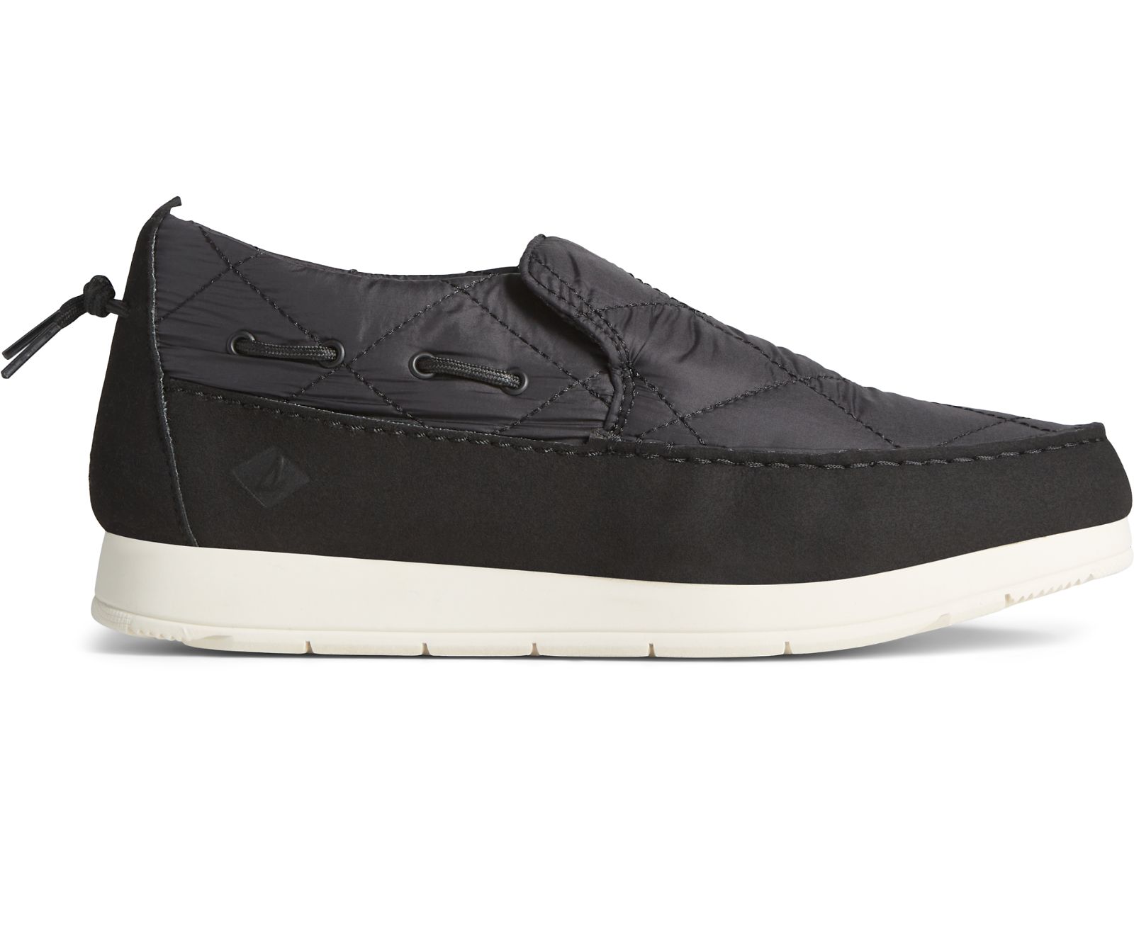 Men's Moc-Sider Nylon Slip On - Black - Click Image to Close