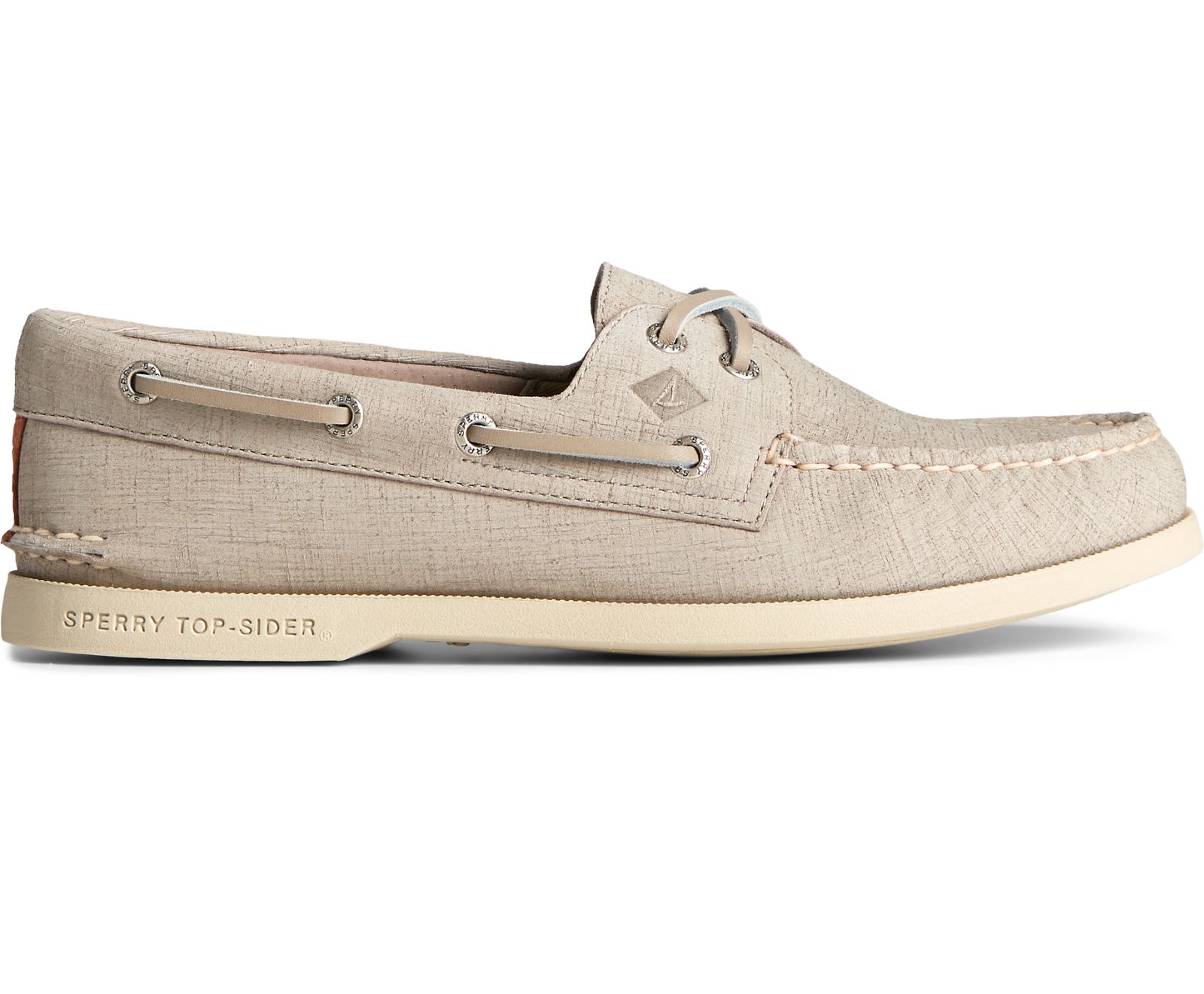 Men's Authentic Original 2-Eye PLUSHWAVE Checkmate Boat Shoe - Grey