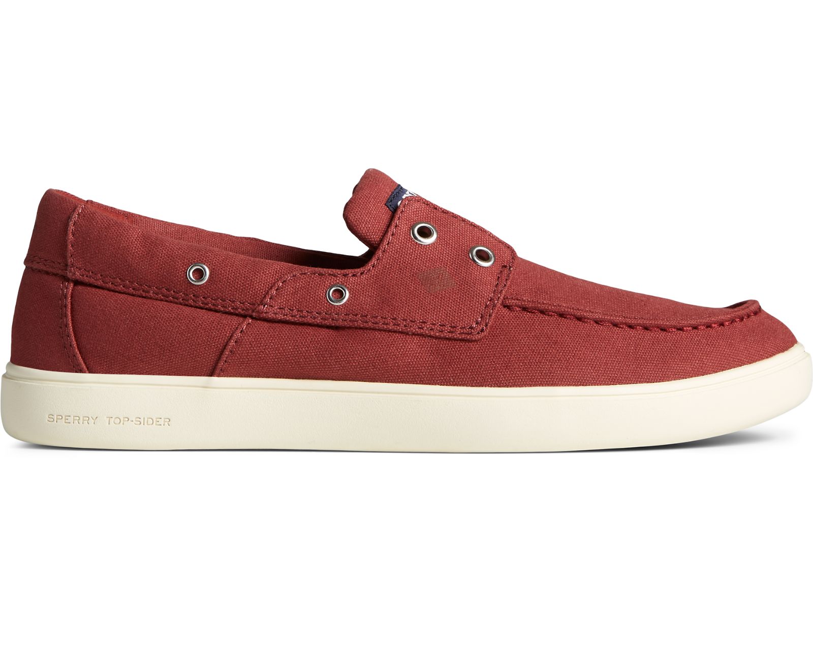 Men's Outer Banks 2-Eye Canvas Boat Shoe - Red