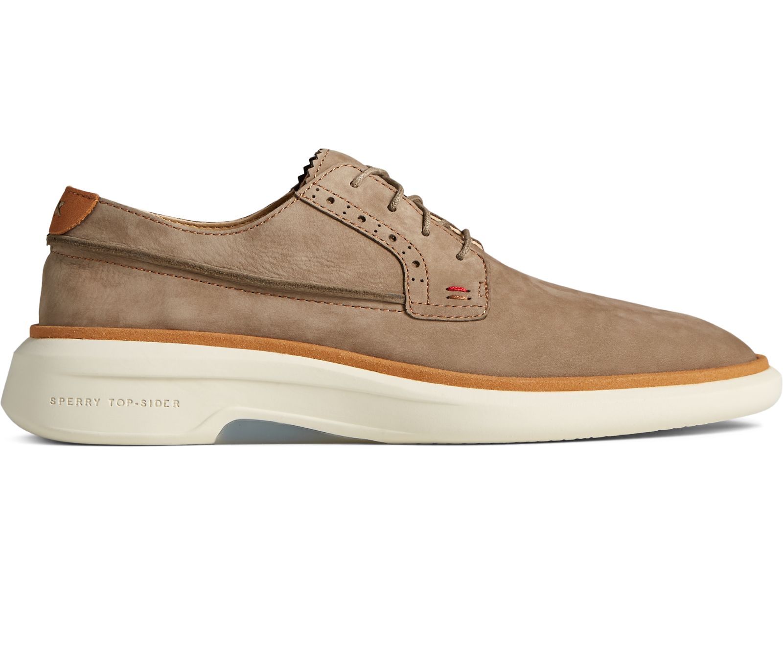 Men's Gold Cup Commodore PLUSHWAVE Oxford - Taupe Nubuck - Click Image to Close