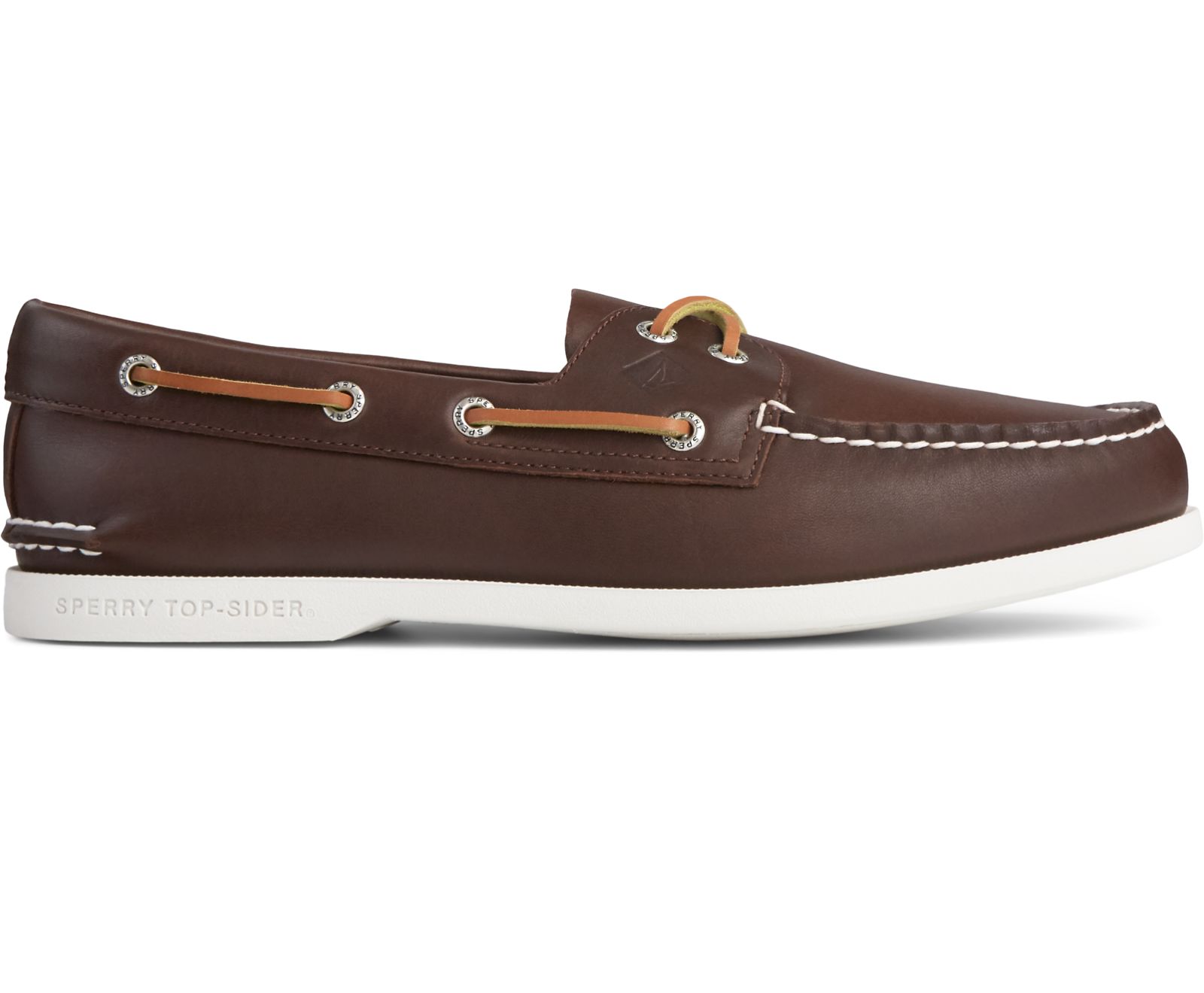 Men's Authentic Original PLUSHWAVE Boat Shoe - Brown - Click Image to Close