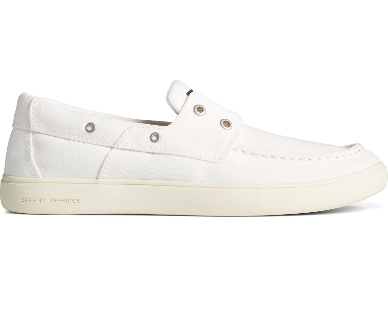Men's Outer Banks 2-Eye Canvas Boat Shoe - White