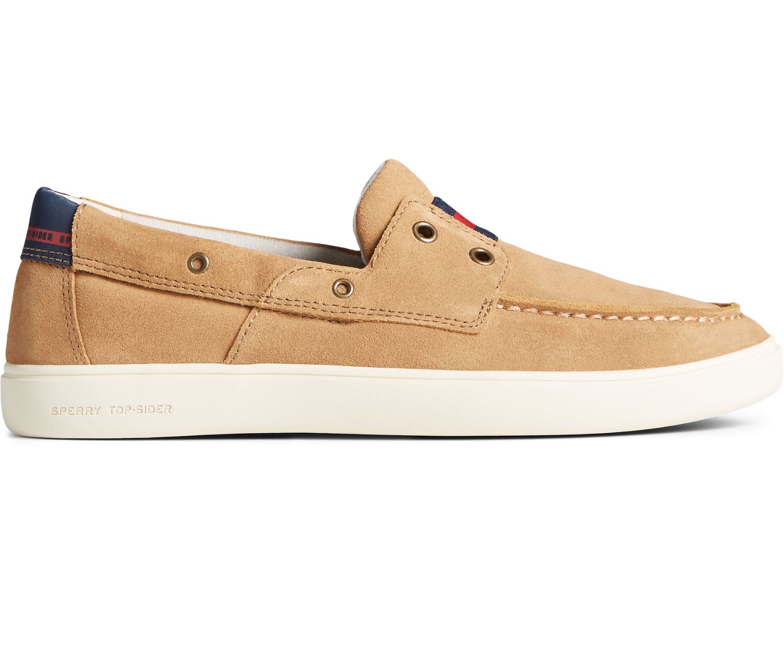 Men's Outer Banks 2-Eye Suede Boat Shoe - Tan