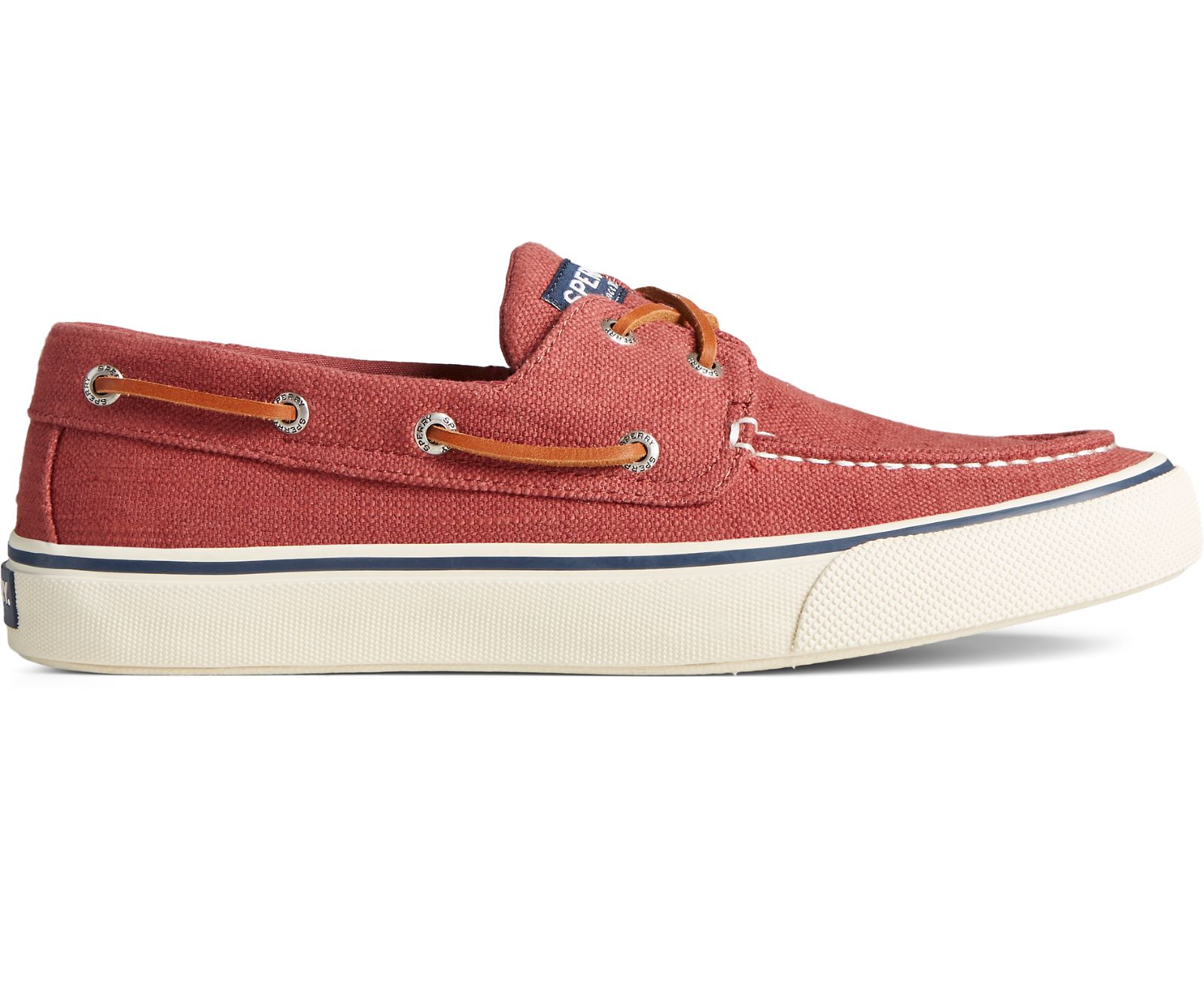 Men's Bahama II Baja Linen Sneaker - Red - Click Image to Close