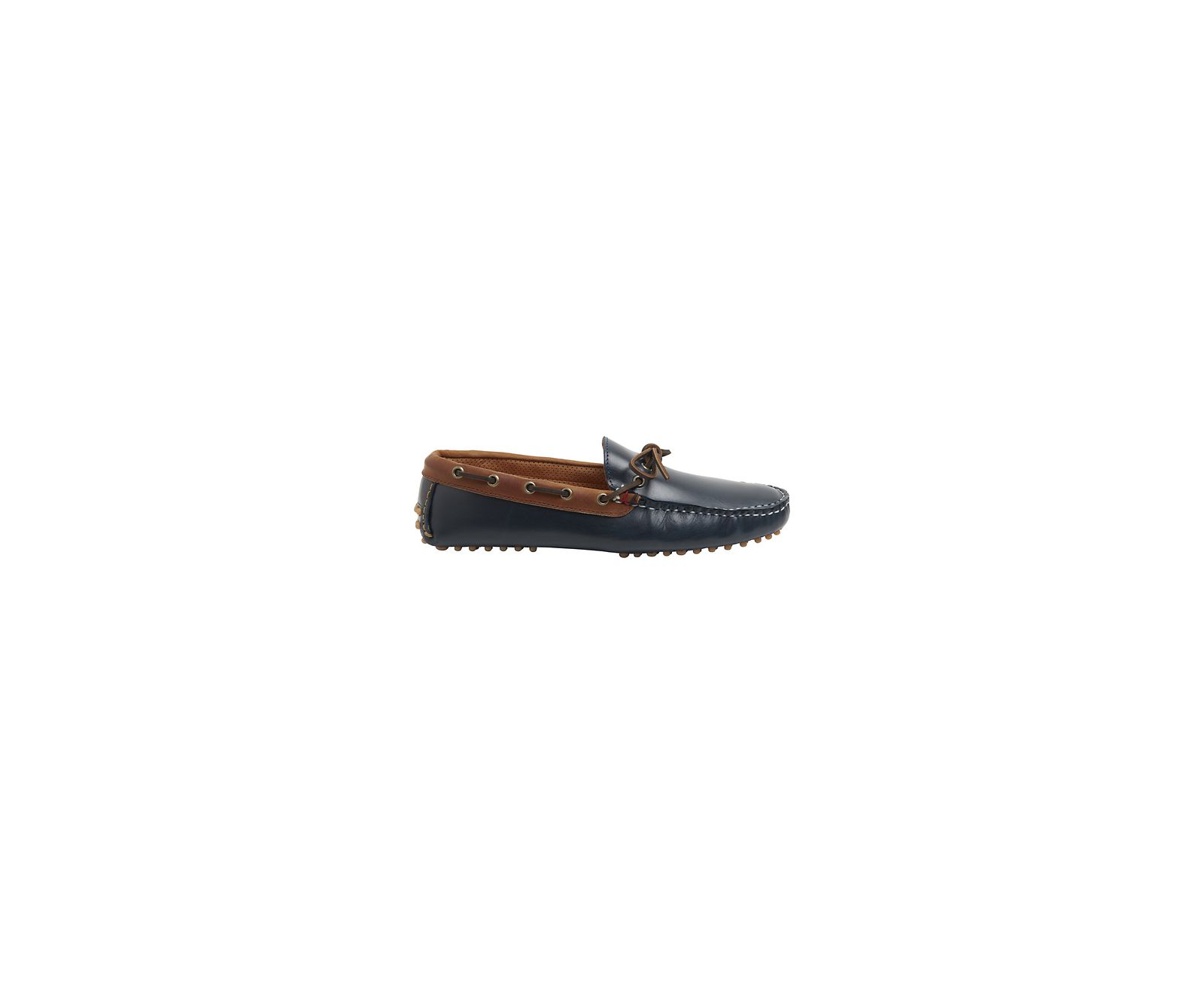 Men's Gold Cup Handcrafted in Maine 1-Eye Driver - Navy/Tan