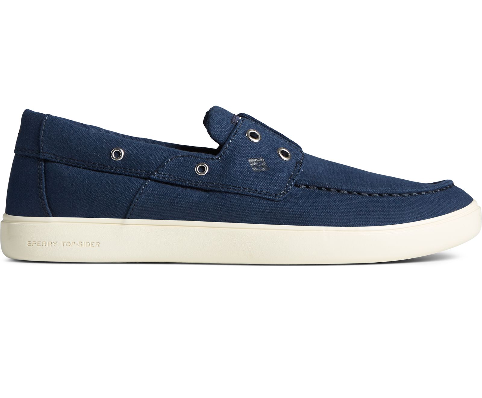 Men's Outer Banks 2-Eye Canvas Boat Shoe - Navy
