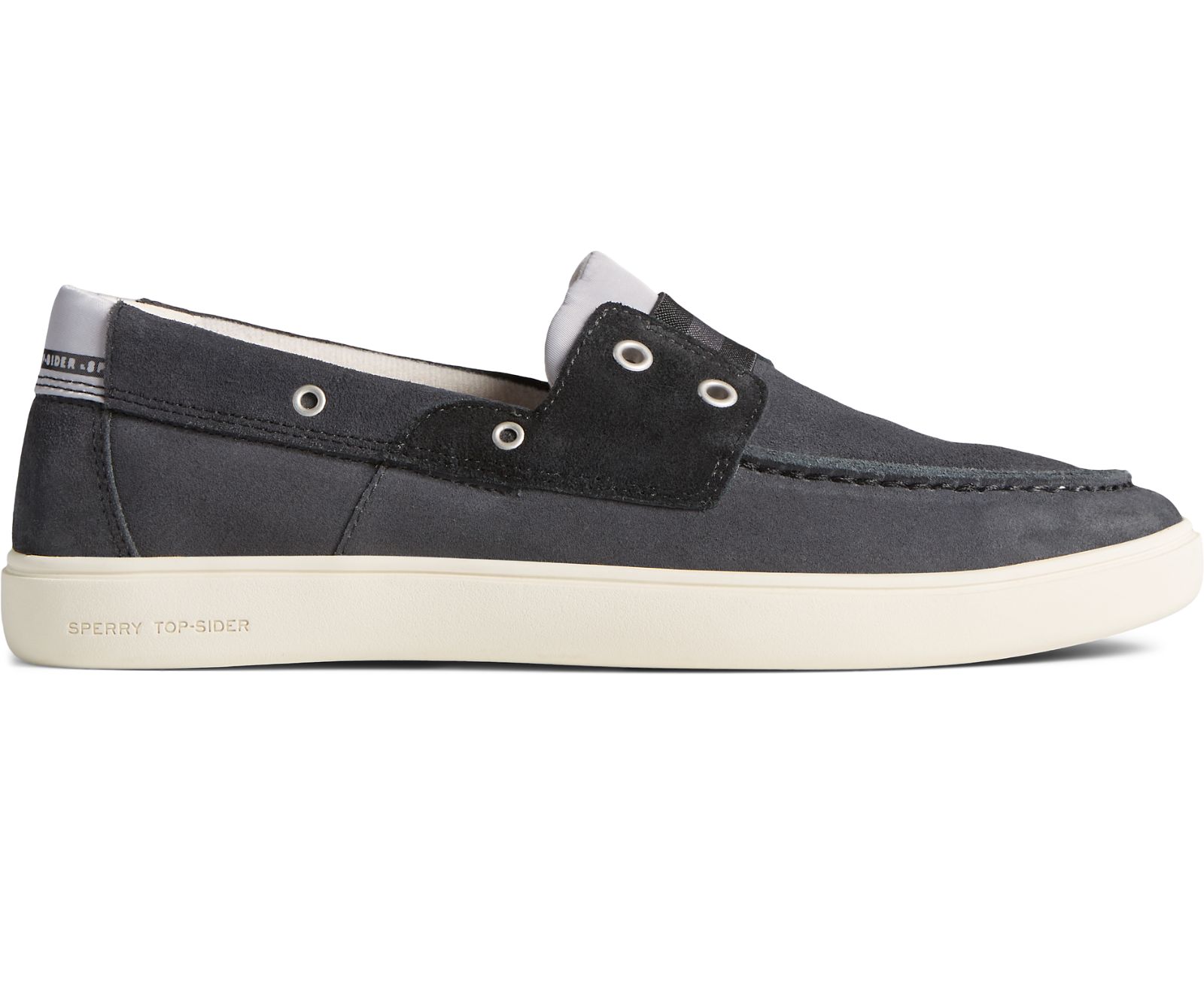 Men's Outer Banks 2-Eye Suede Boat Shoe - Dark Grey