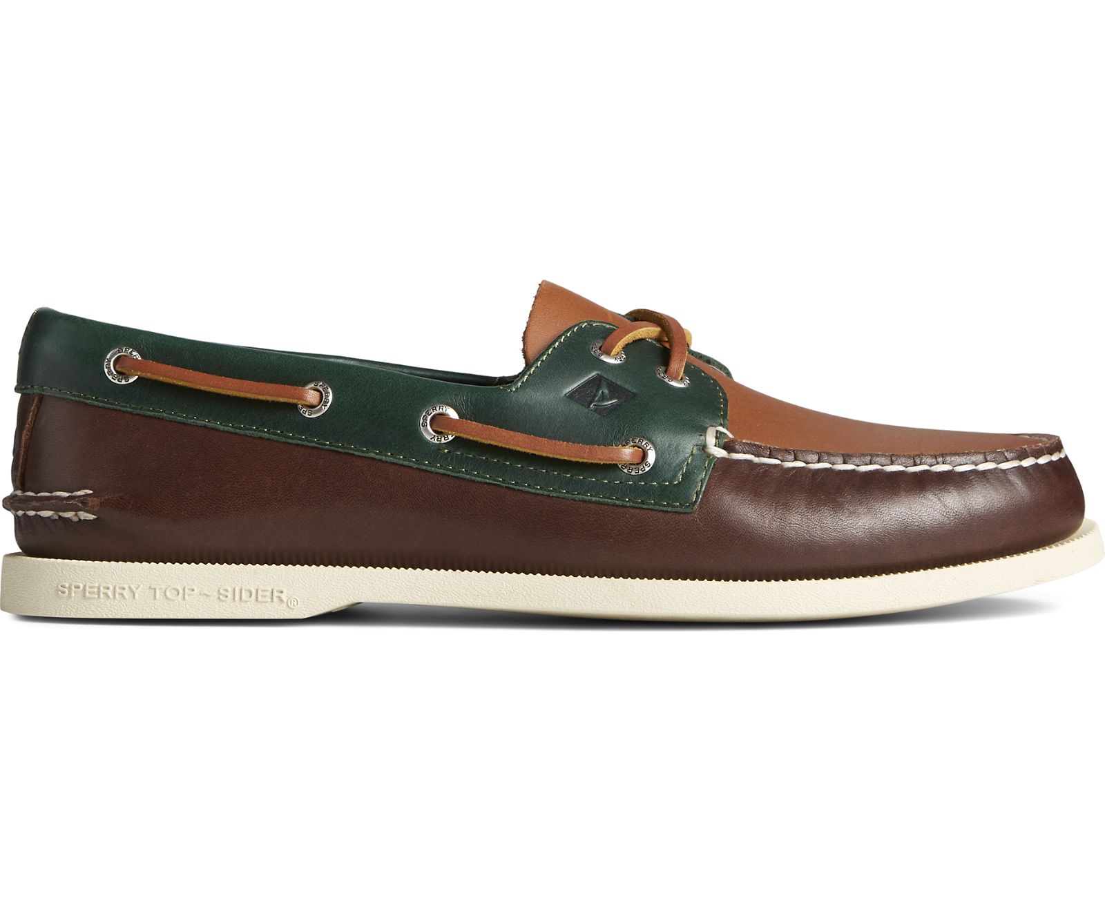 Men's Authentic Original 2-Eye Tri-Tone Boat Shoe - Brown Multi