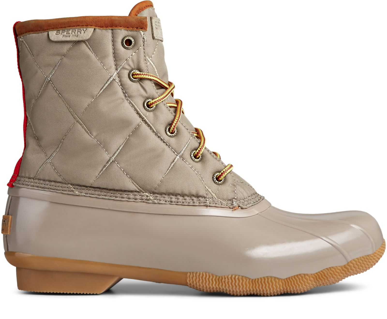Men's Saltwater Nylon Duck Boot - Taupe - Click Image to Close