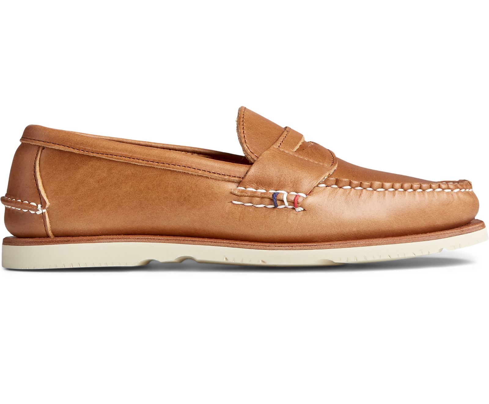 Men's Gold Cup Handcrafted in Maine Penny Loafer - Tan - Click Image to Close