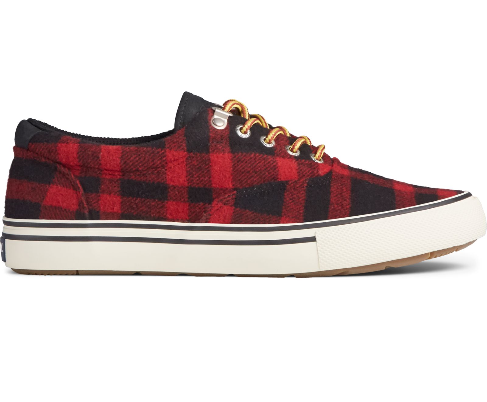 Men's Striper Storm Buffalo Check Sneaker - Black/Red