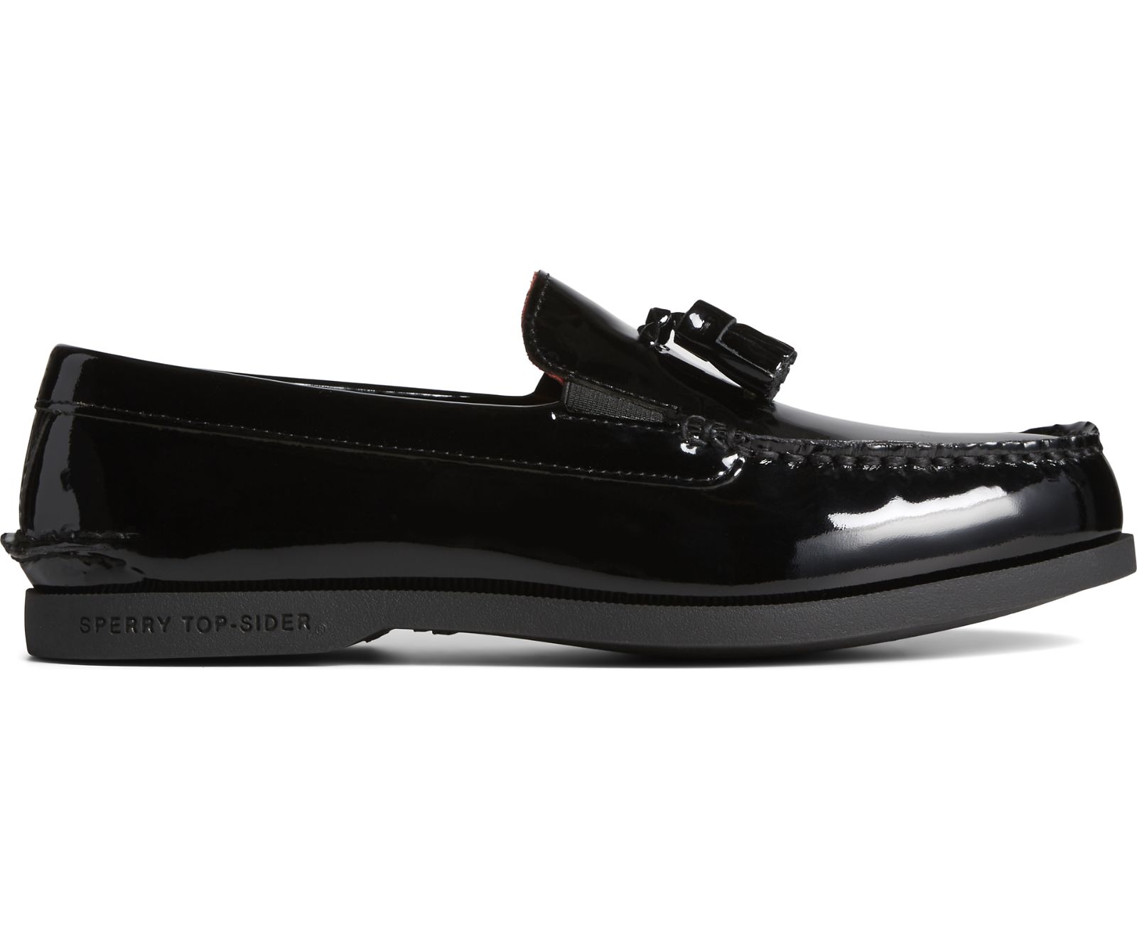 Men's Cloud Tassel Loafer - Patent Black - Click Image to Close