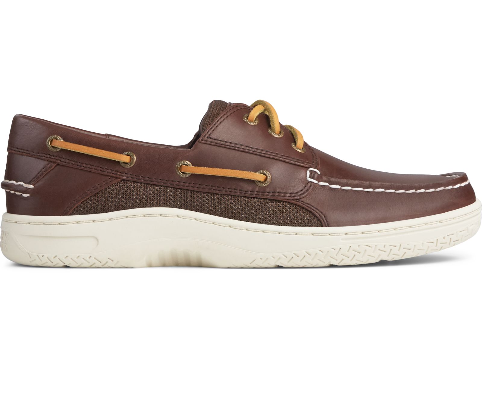 Men's Billfish 3-Eye Boat Shoe - Classic Brown - Click Image to Close