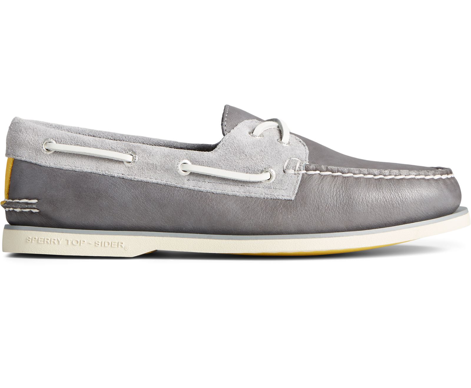 Men's Gold Cup Authentic Original Nautical Boat Shoe - Grey Multi