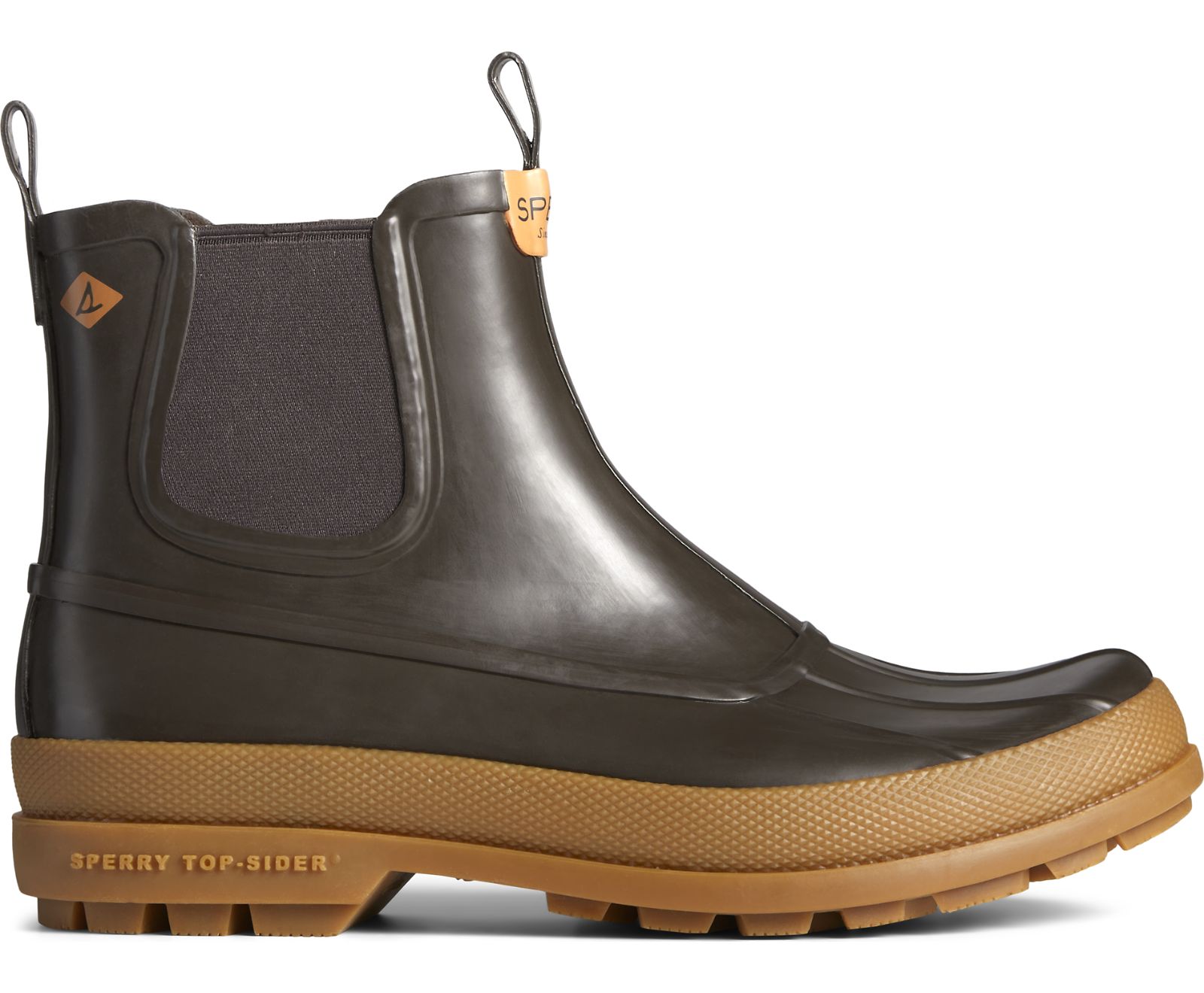 Men's Cold Bay Rubber Chelsea Boot - Brown - Click Image to Close