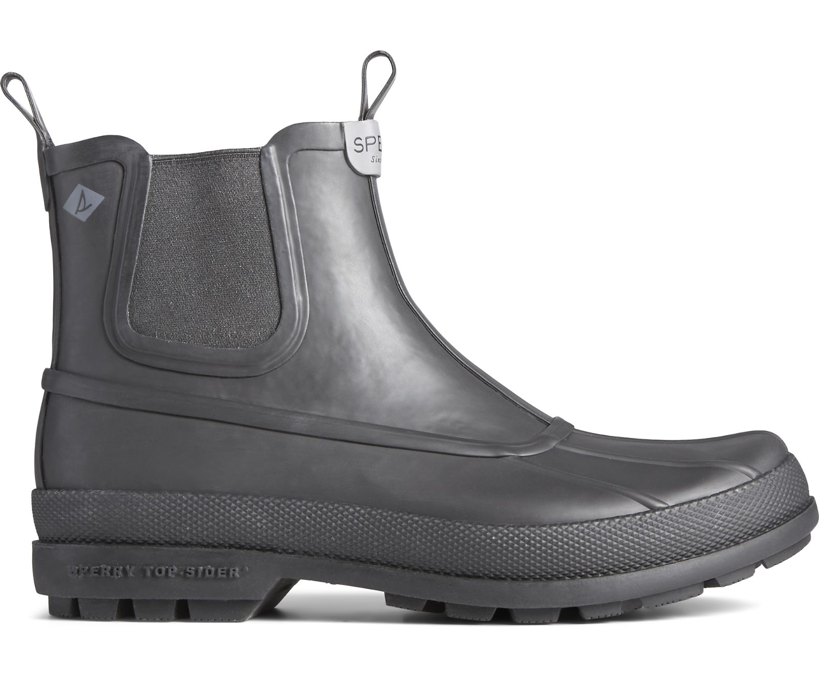Men's Cold Bay Rubber Chelsea Boot - Black - Click Image to Close