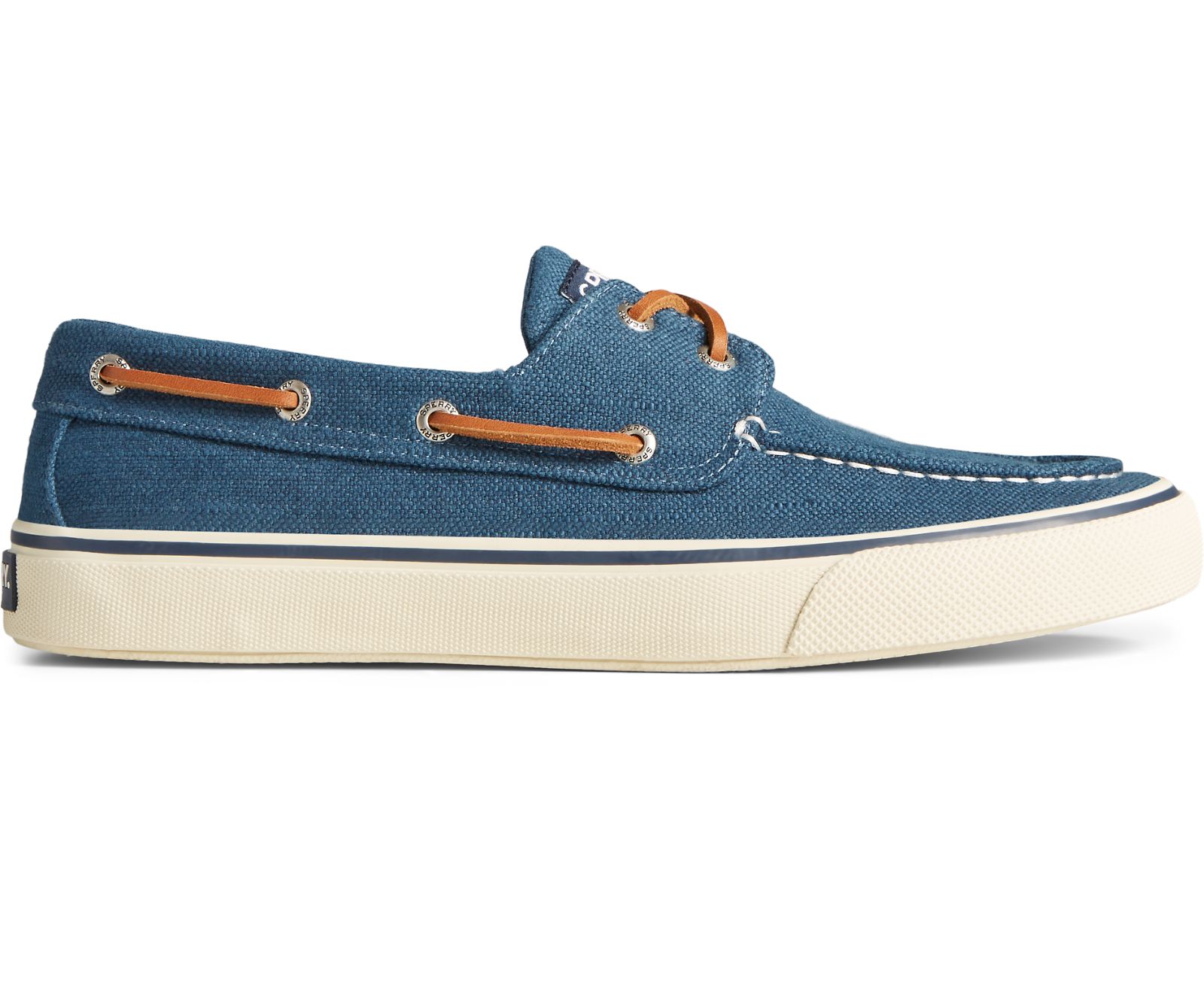 Men's Bahama II Baja Linen Sneaker - Dark Blue - Click Image to Close