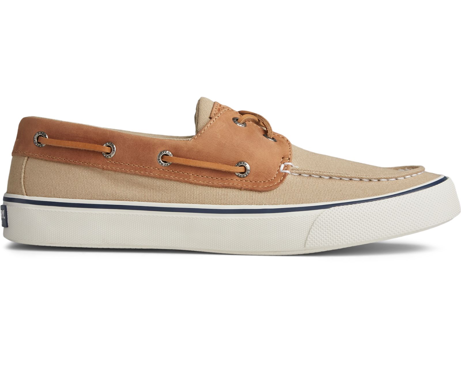 Men's Bahama II Leather Collar Sneaker - Khaki/Tan
