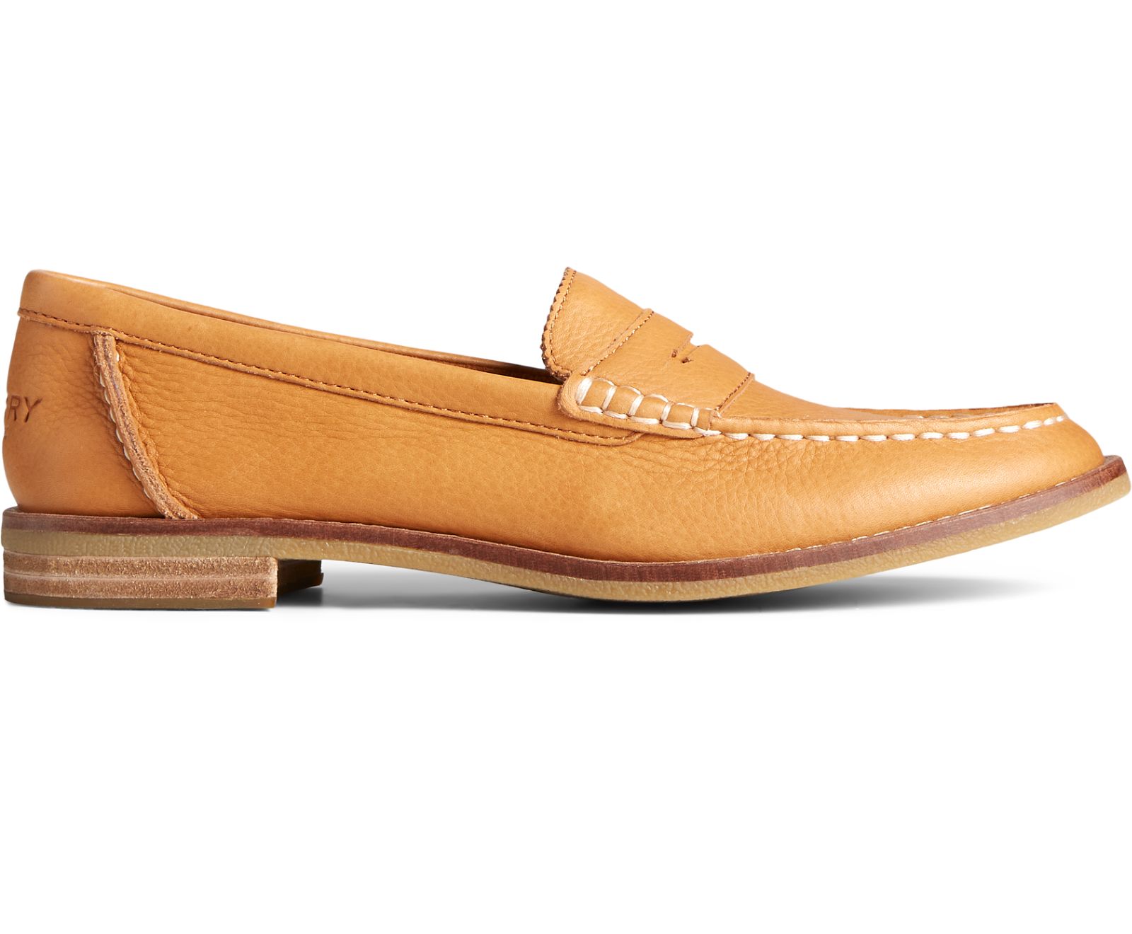 Women's Seaport Penny Leather Loafer - Tan - Click Image to Close