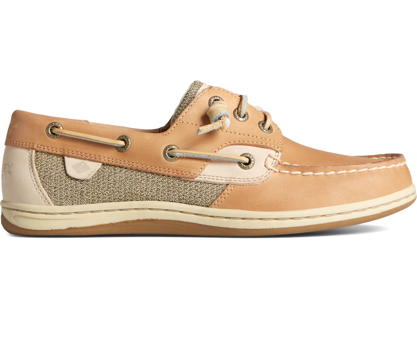 Women's Songfish Boat Shoe - Linen Oat - Click Image to Close